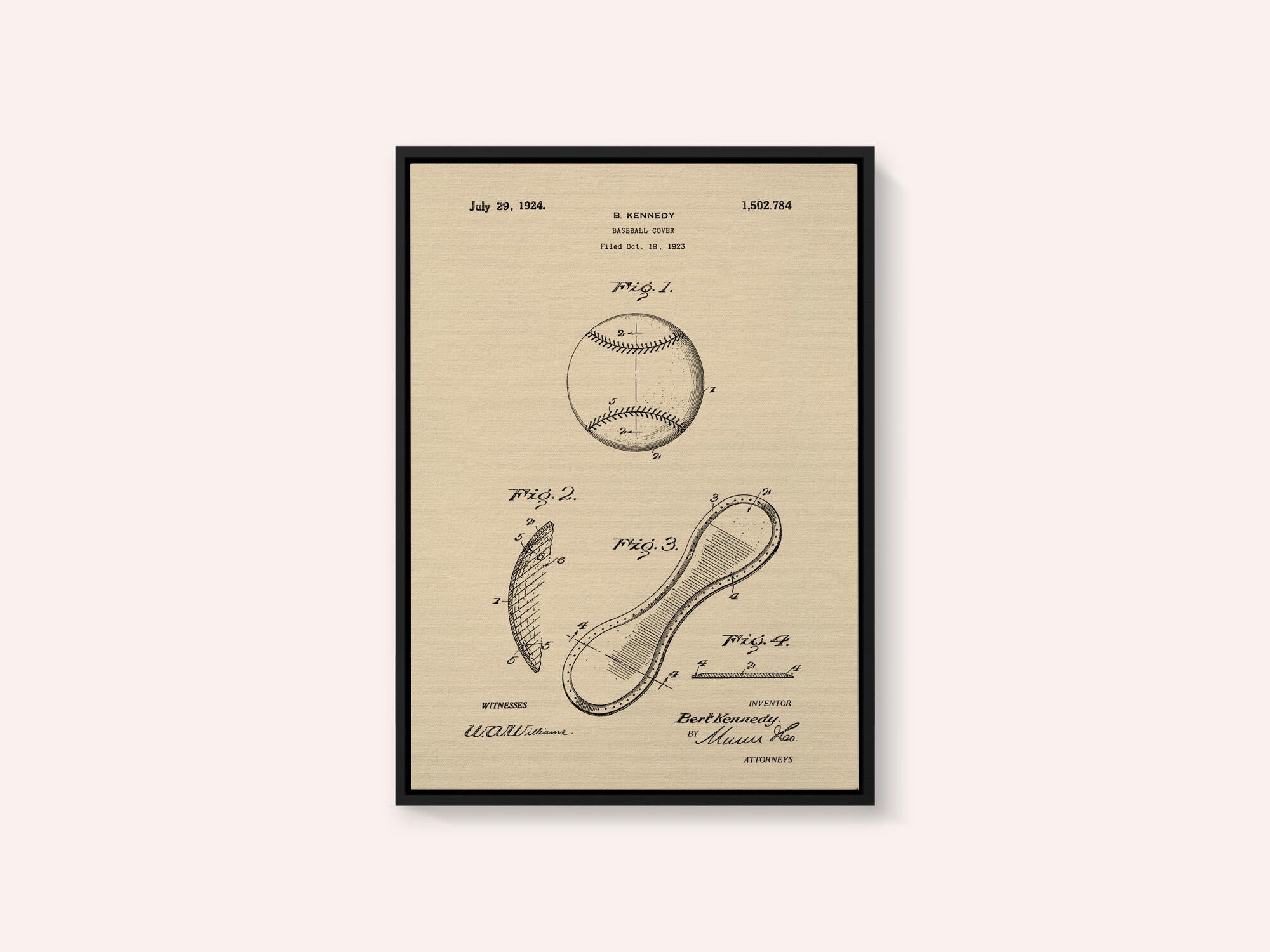 Baseball Cover Patent 1923