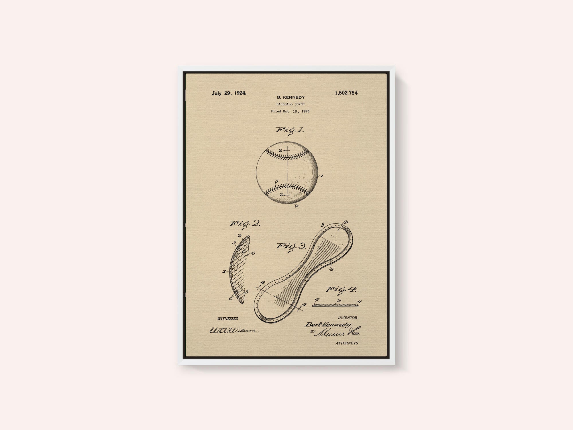 Baseball Cover Patent 1923
