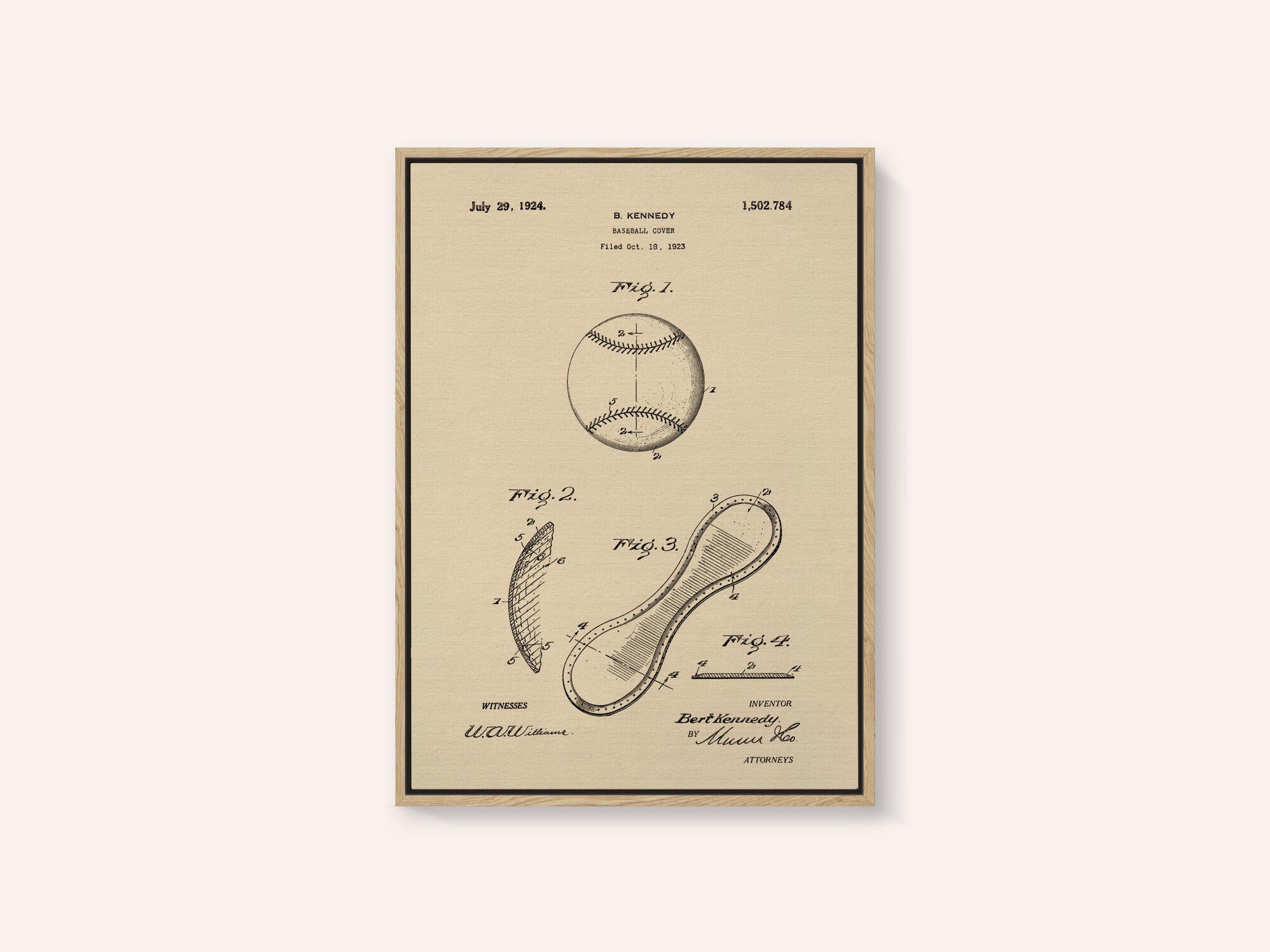 Baseball Cover Patent 1923