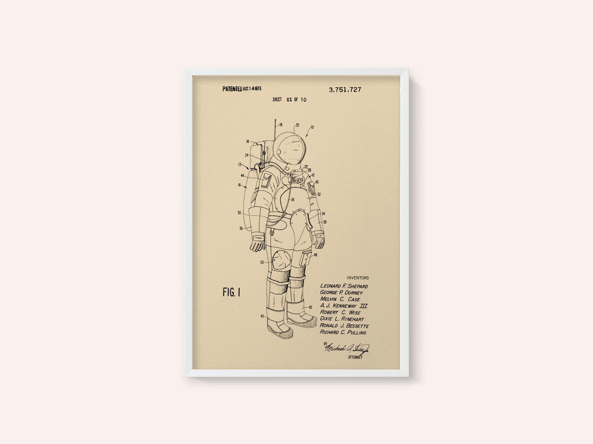 Space Suit Patent 1973