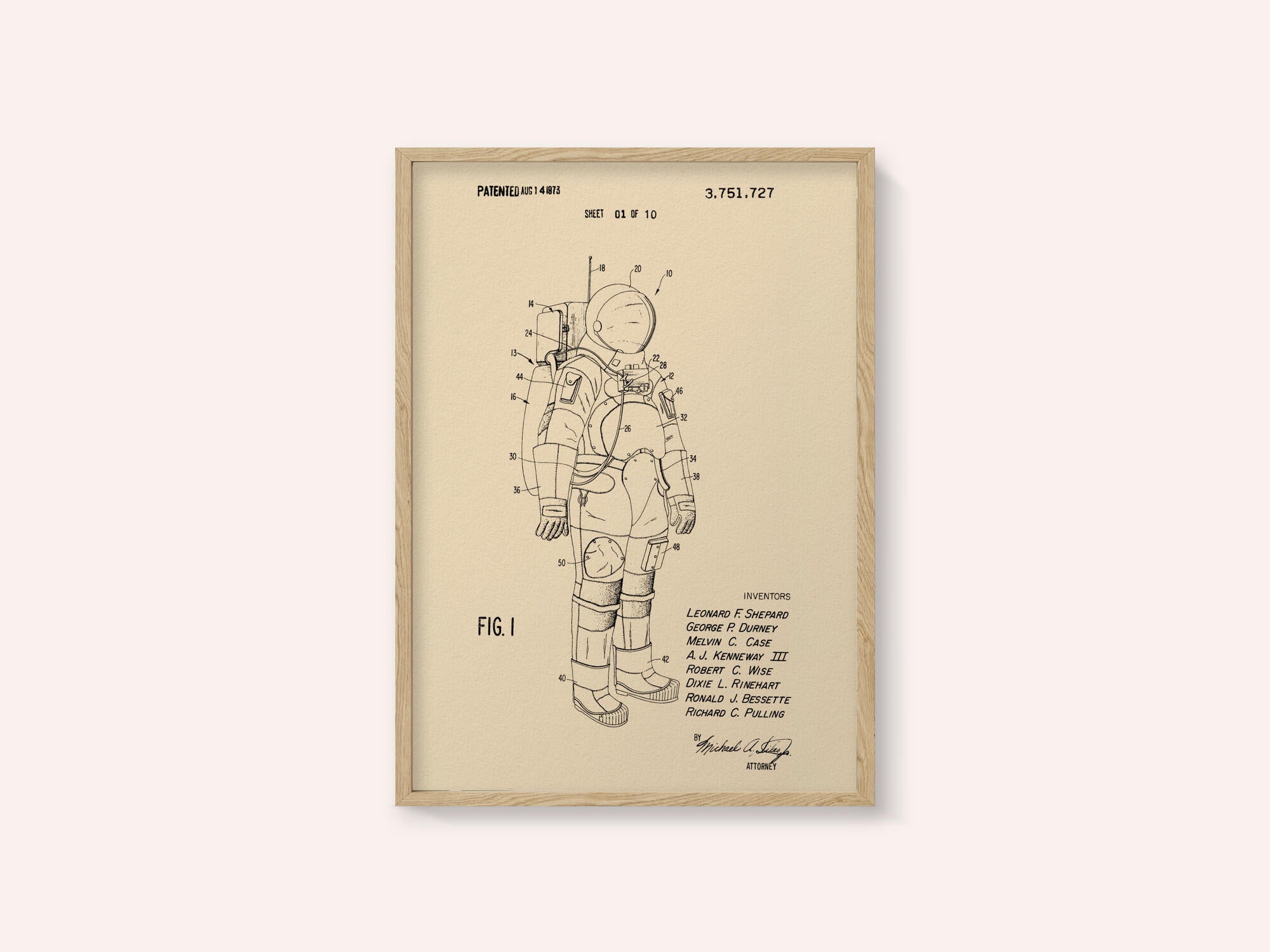 Space Suit Patent 1973