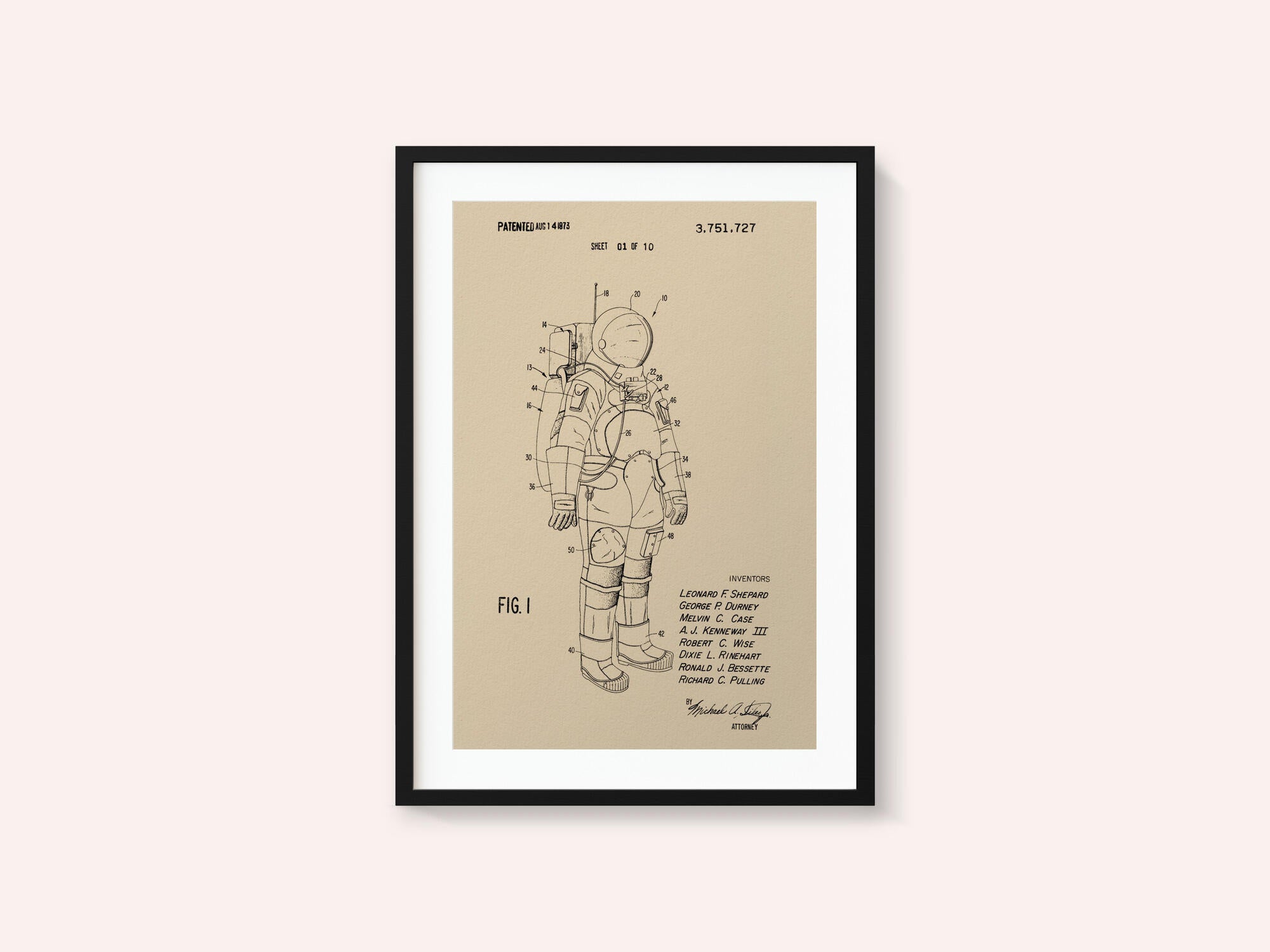 Space Suit Patent 1973