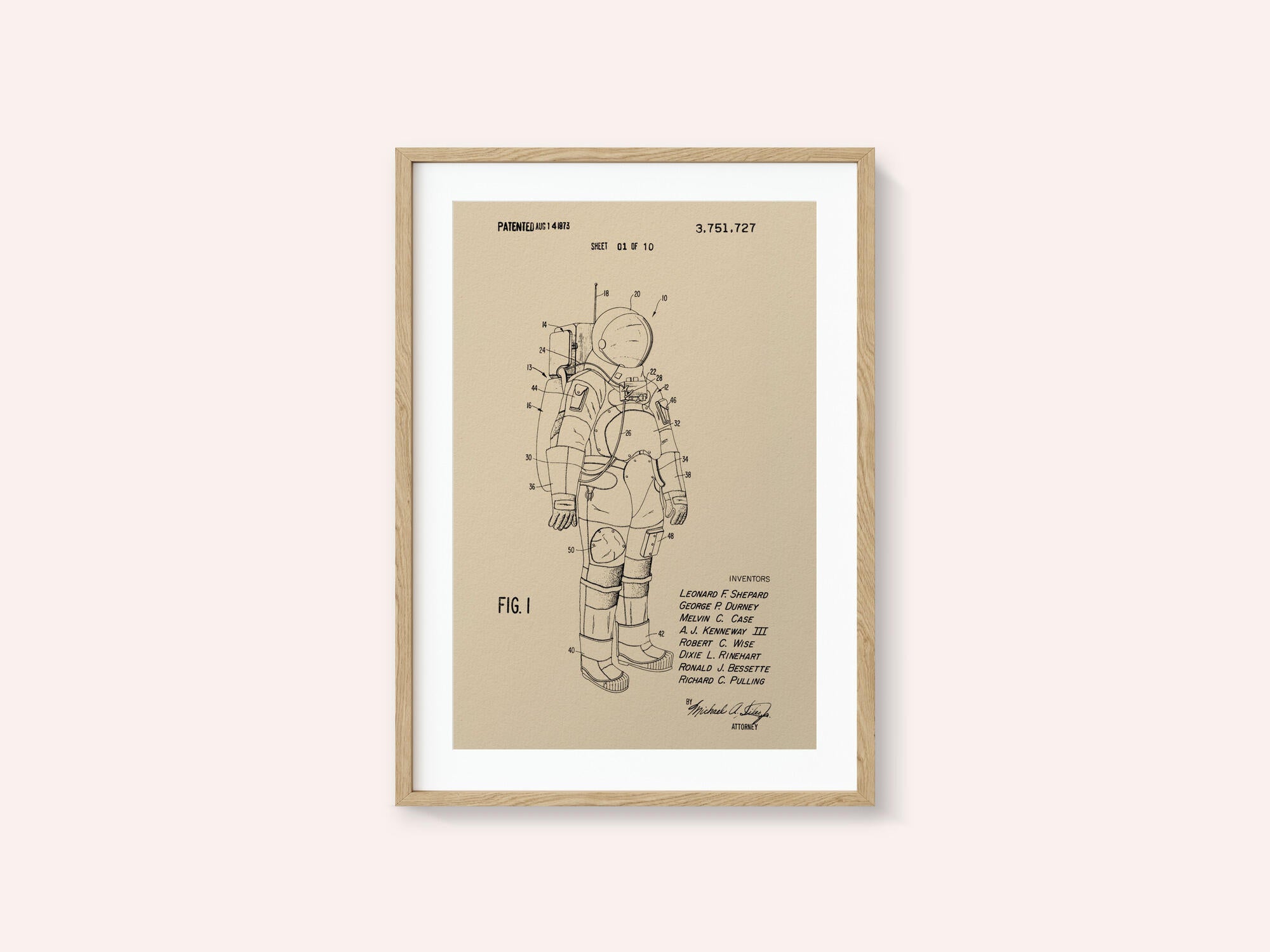 Space Suit Patent 1973