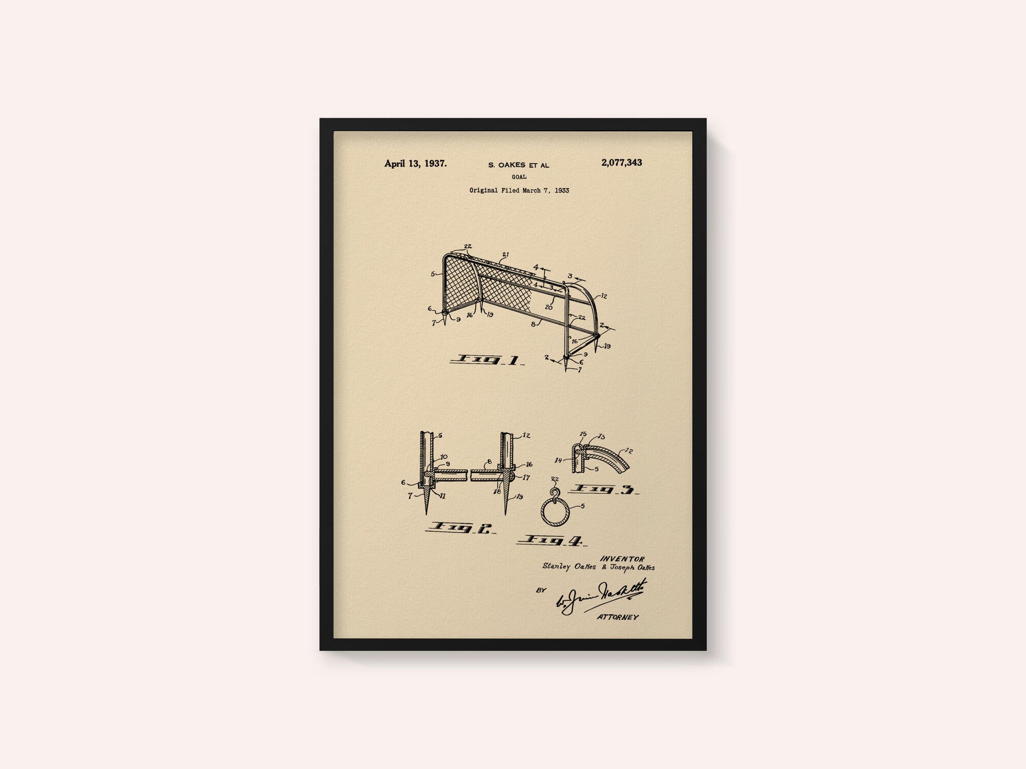 Goal Patent 1933