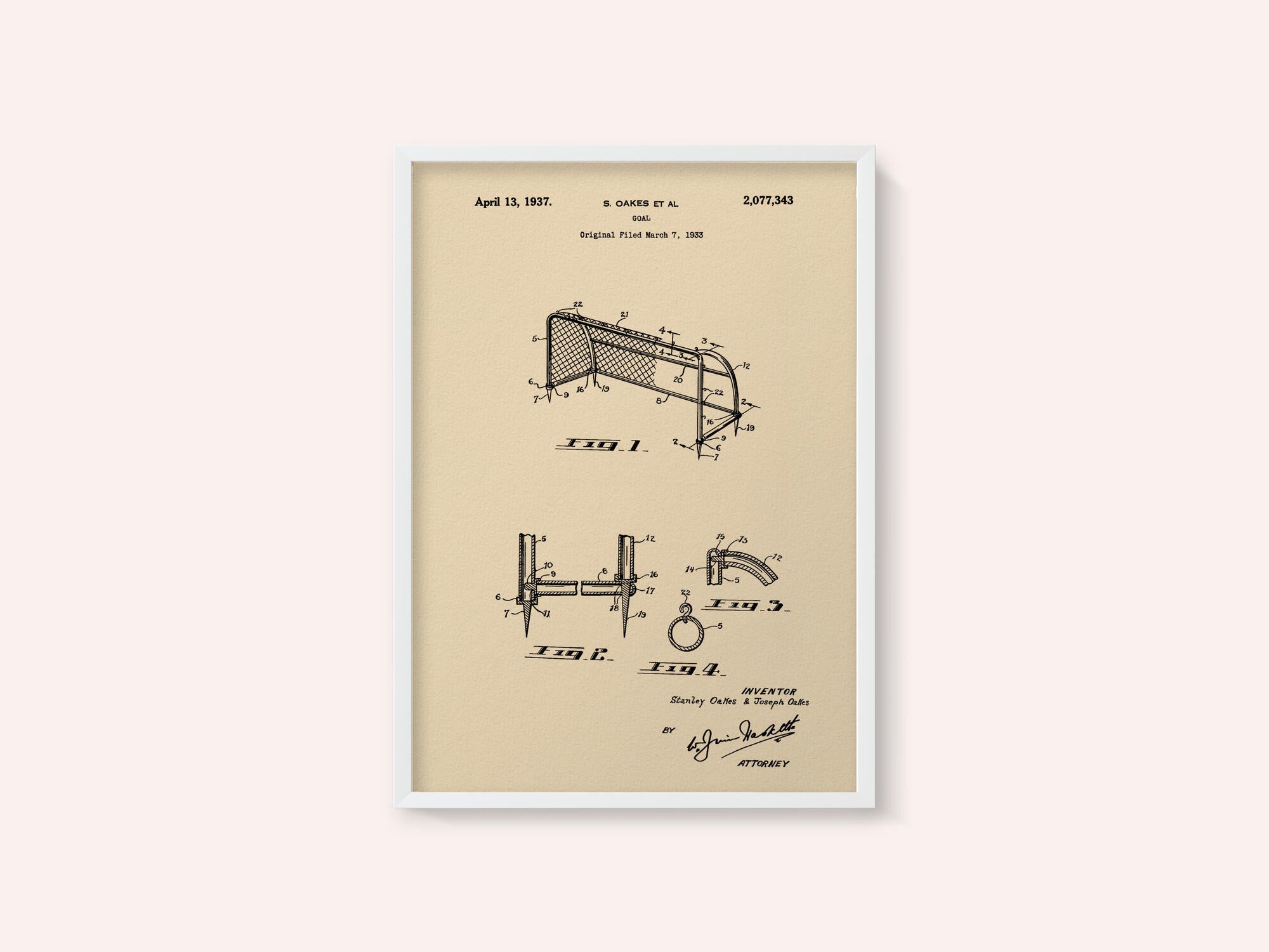 Goal Patent 1933