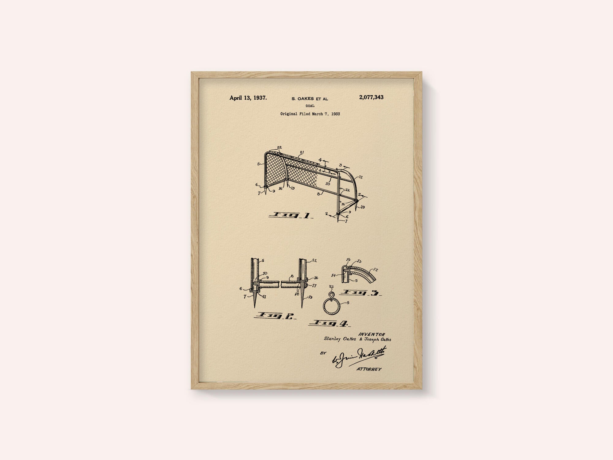 Goal Patent 1933