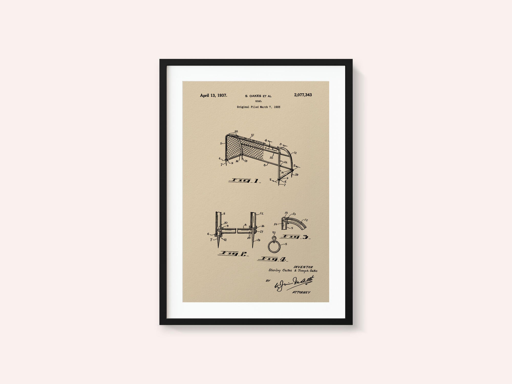 Goal Patent 1933