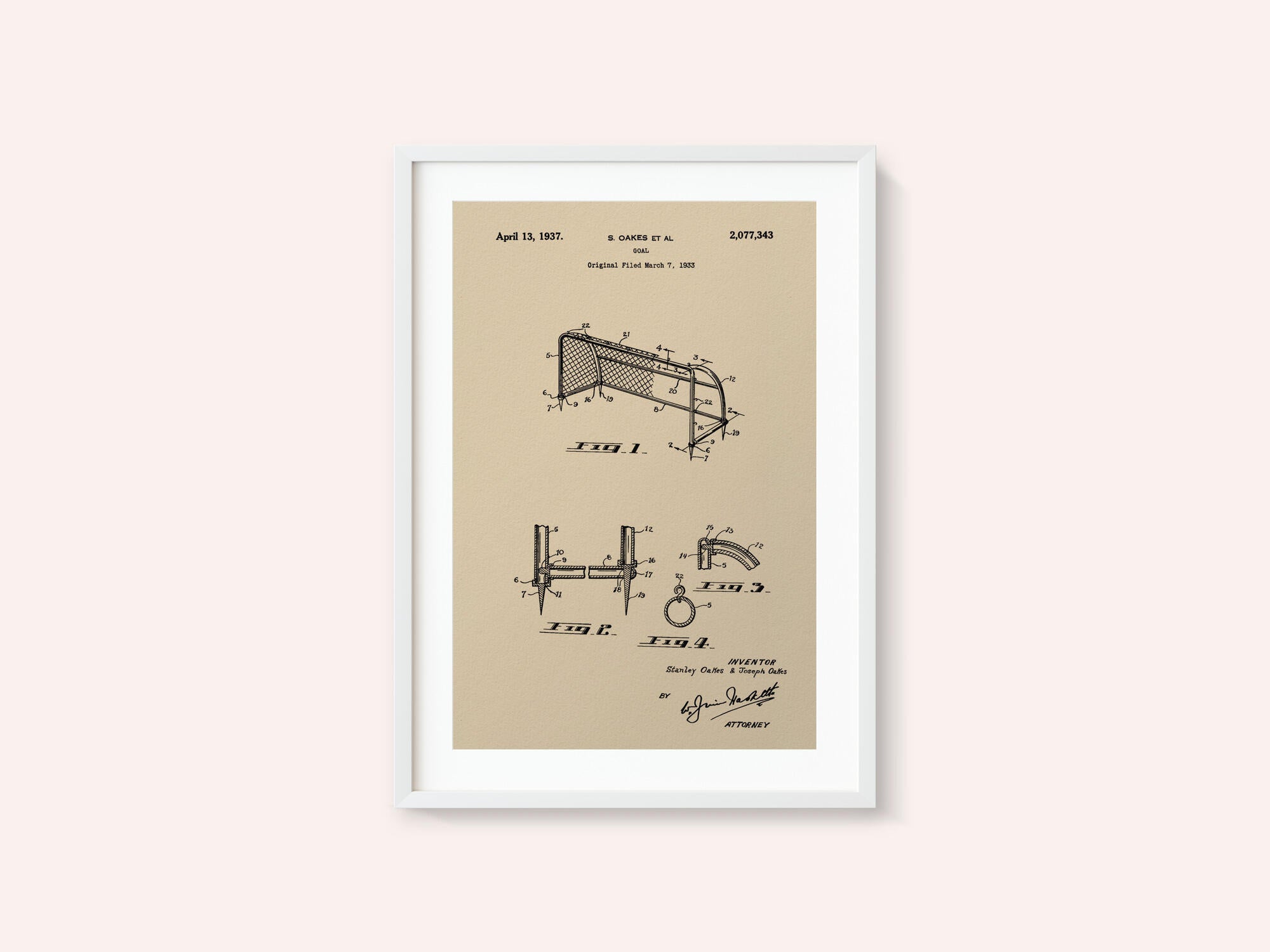 Goal Patent 1933