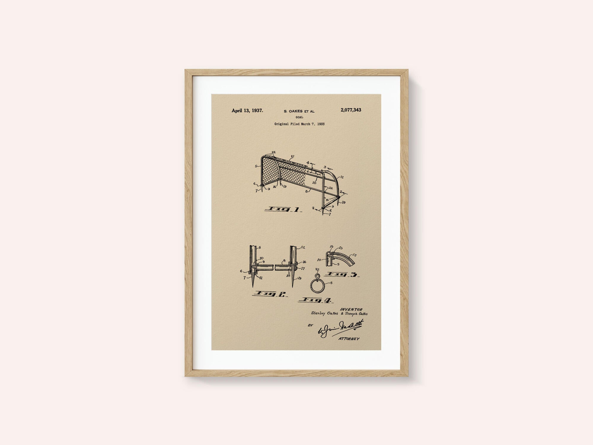 Goal Patent 1933