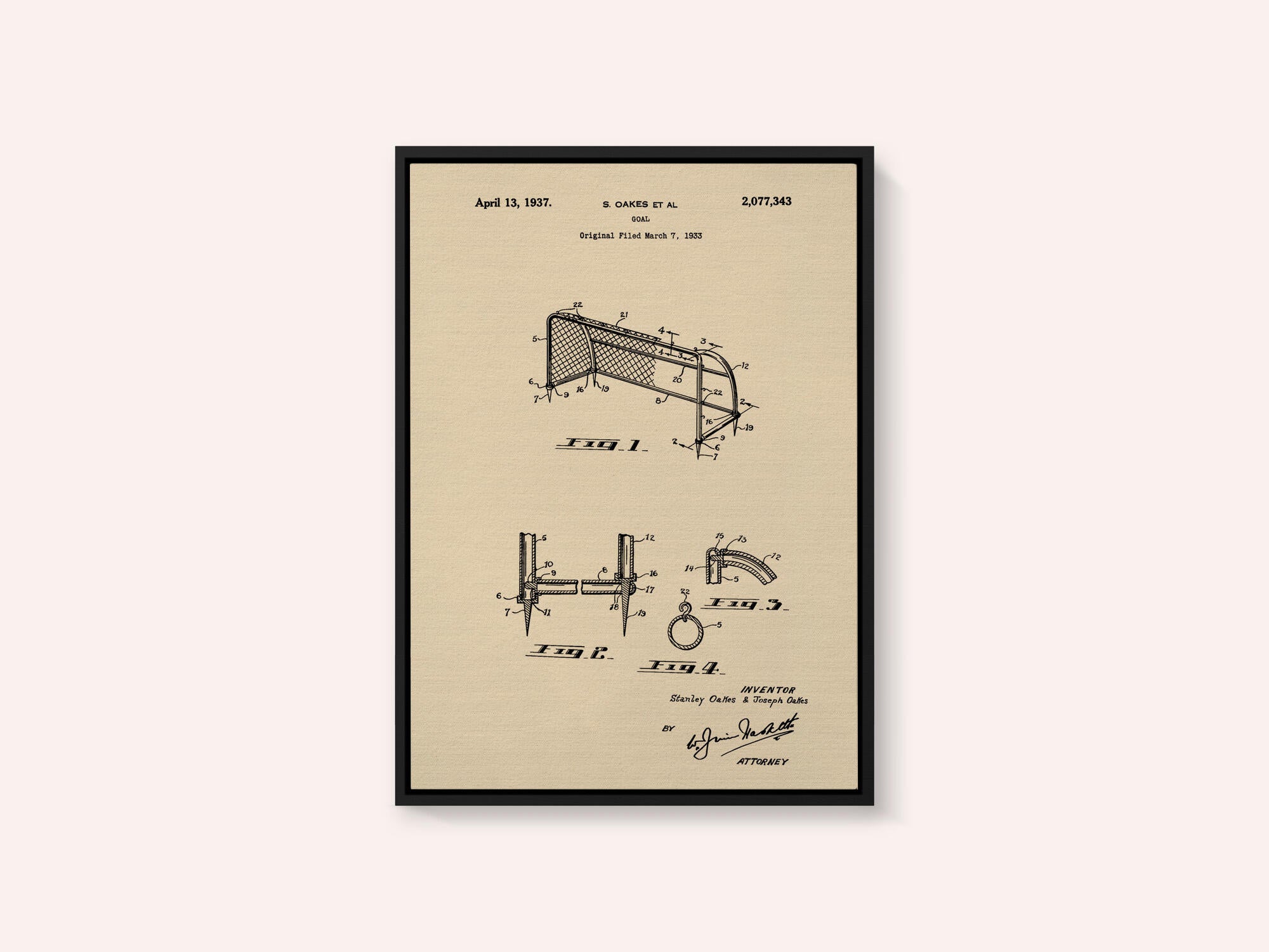 Goal Patent 1933