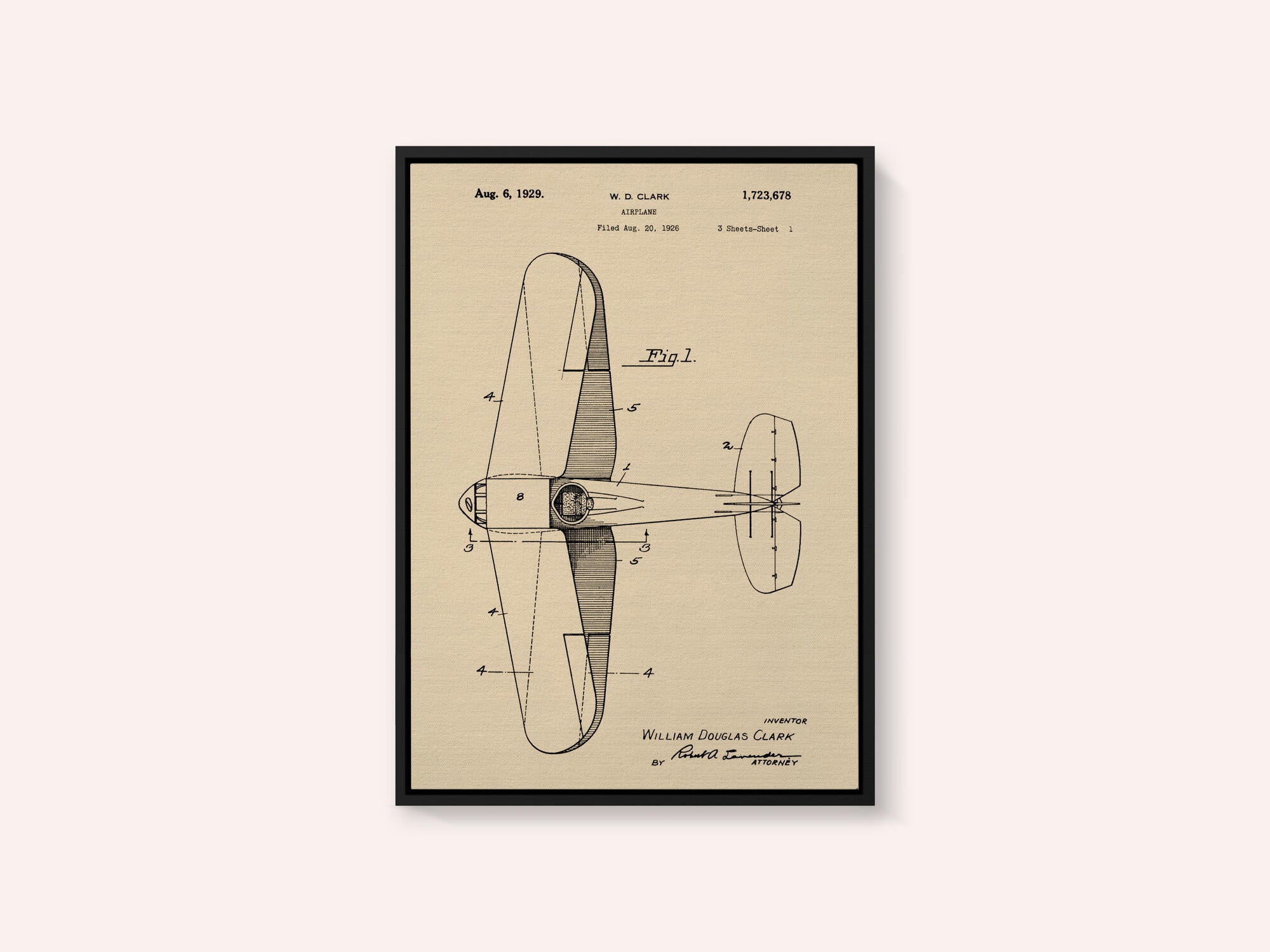 Airplane Patent 1926