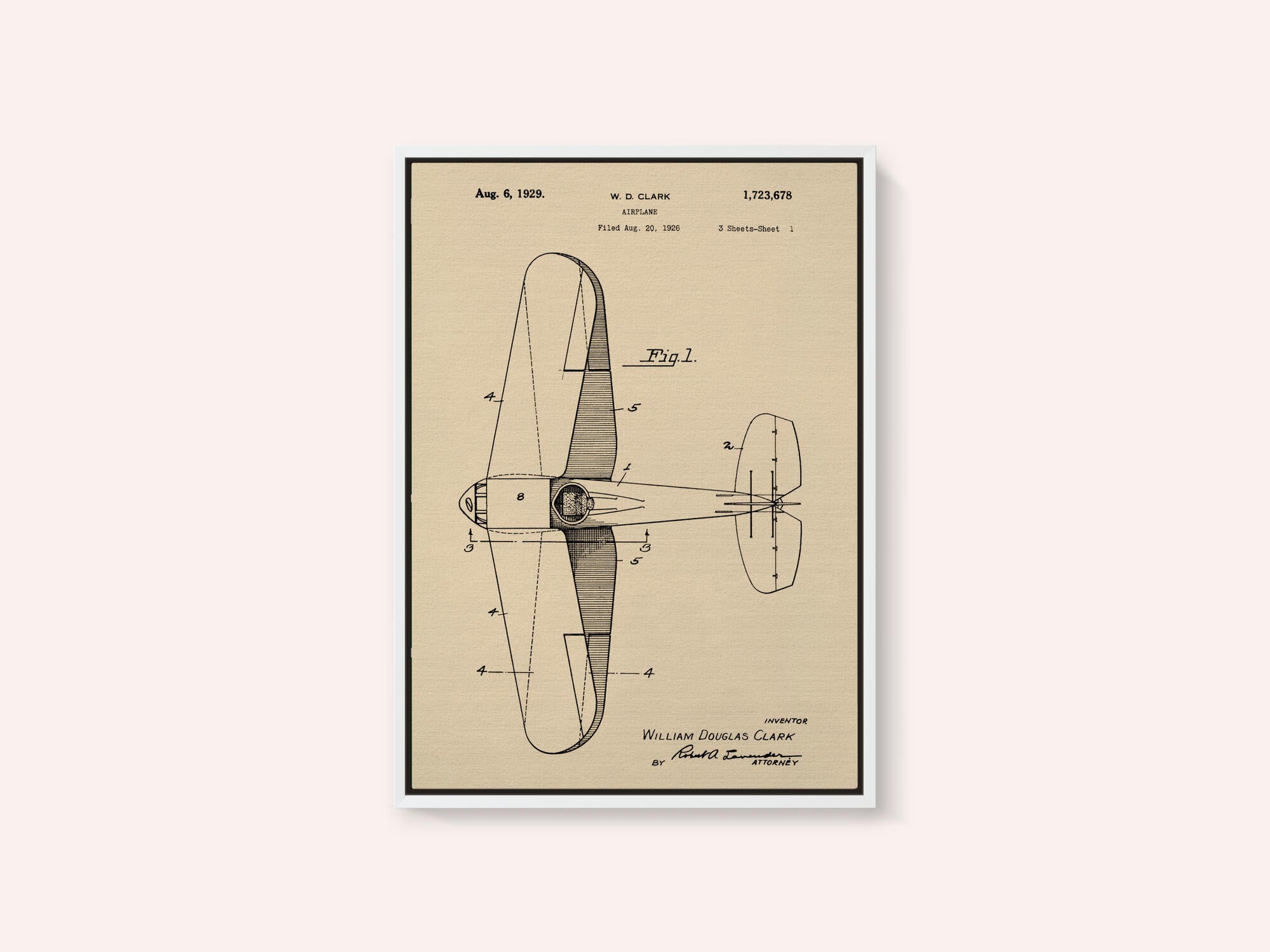 Airplane Patent 1926
