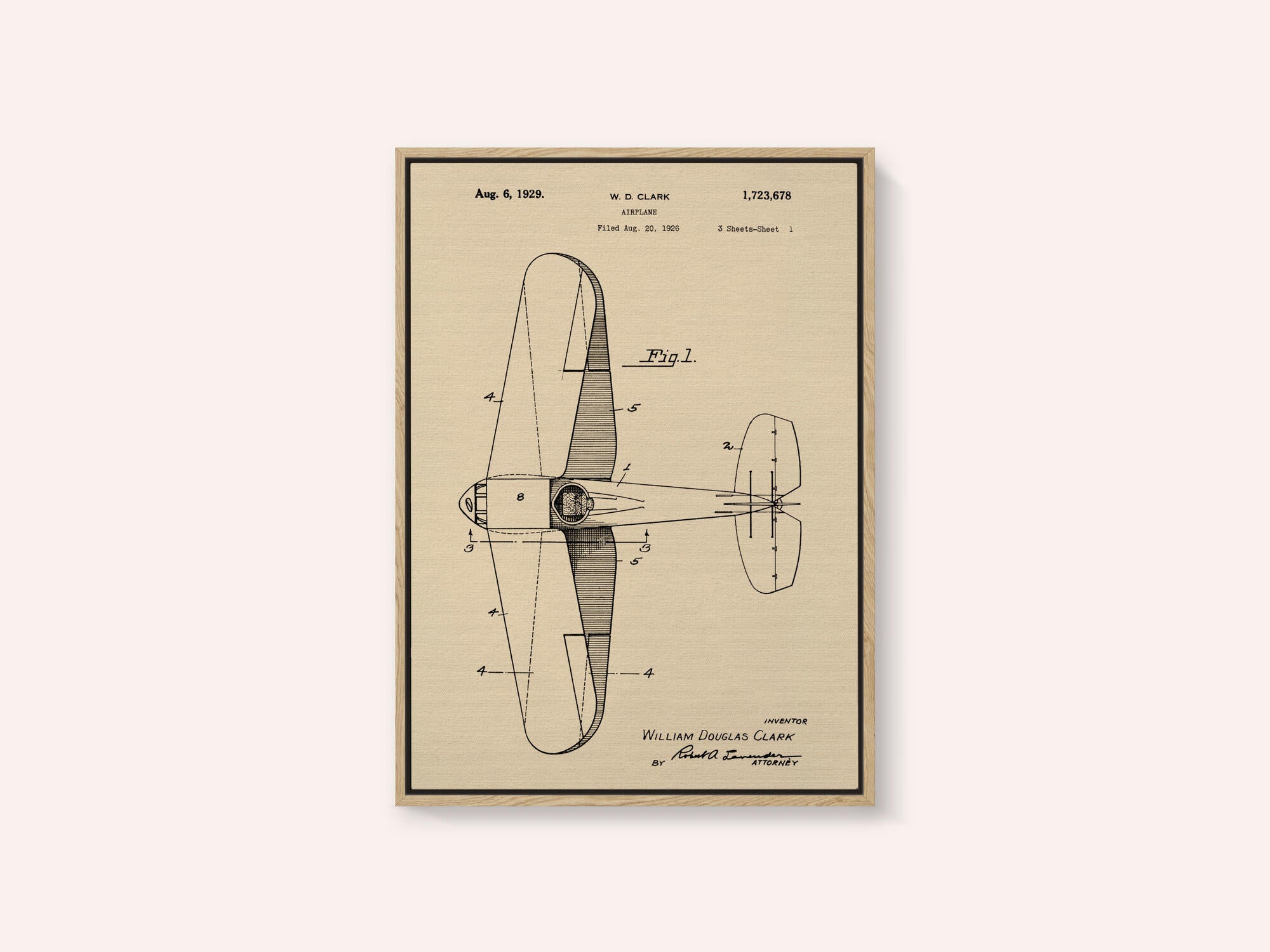 Airplane Patent 1926