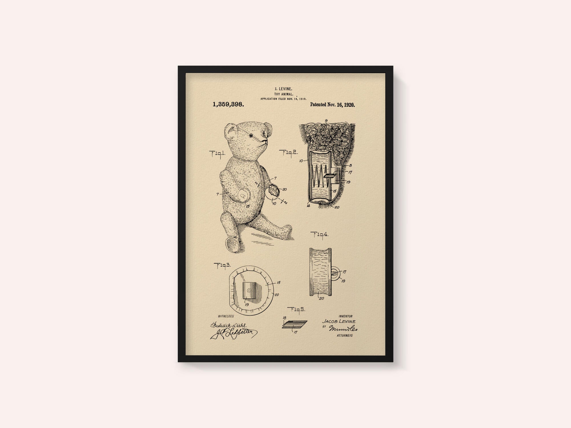 Teddybear Patent 1920