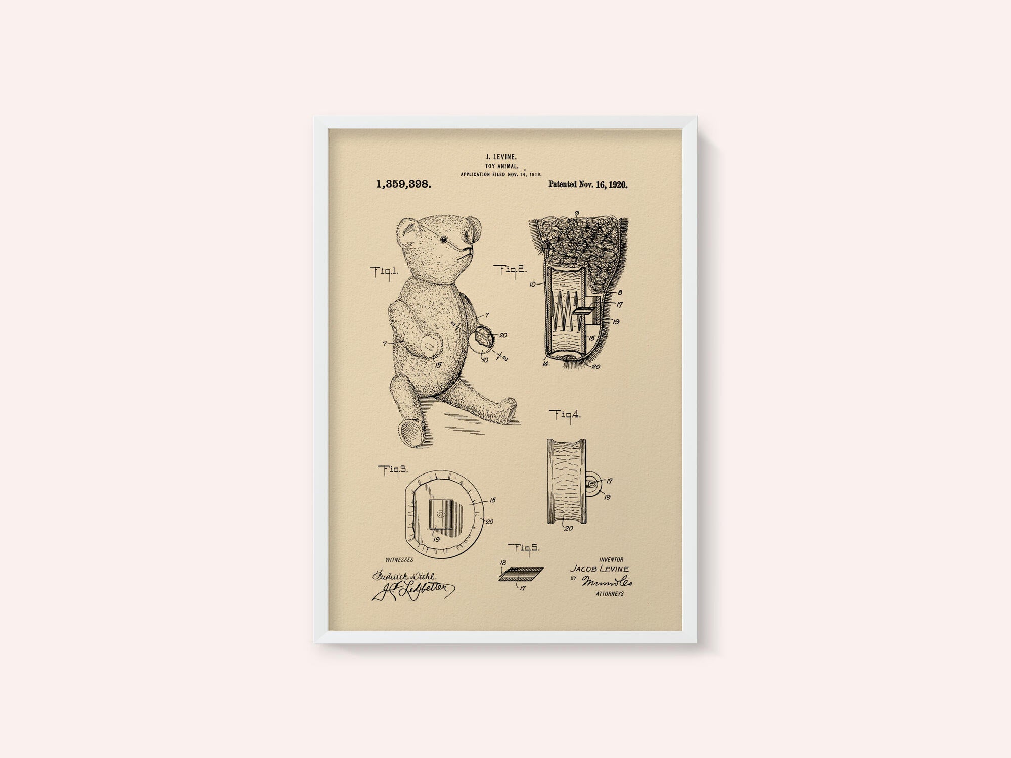 Teddybear Patent 1920