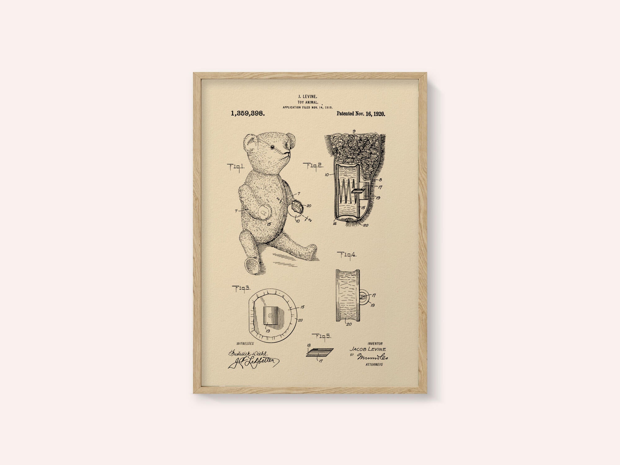 Teddybear Patent 1920