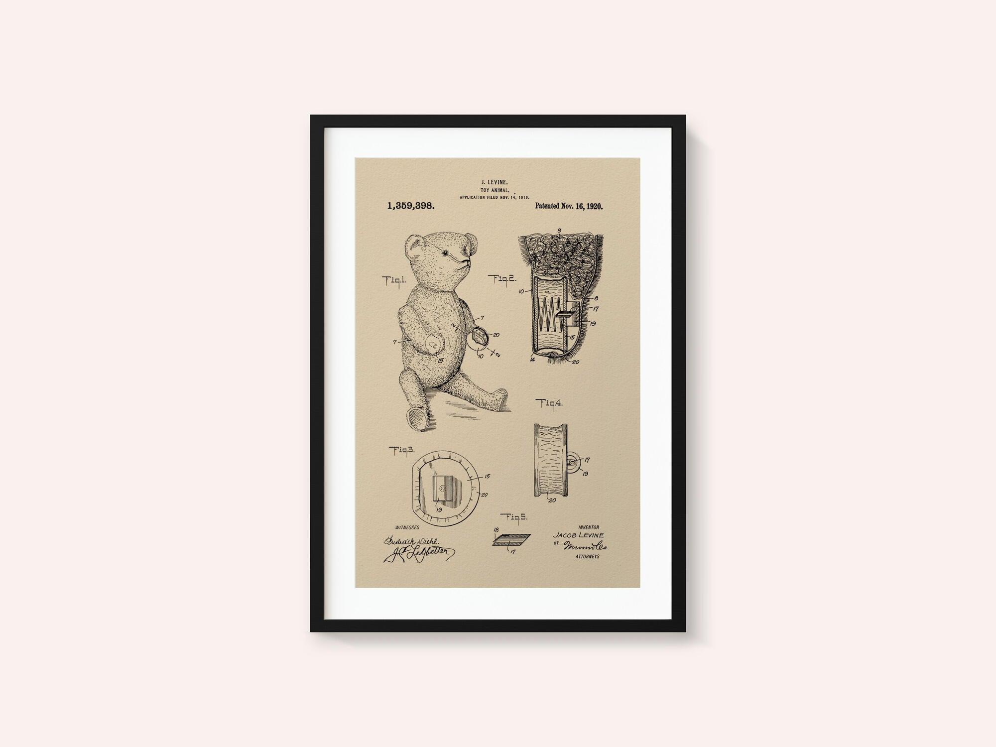 Teddybear Patent 1920