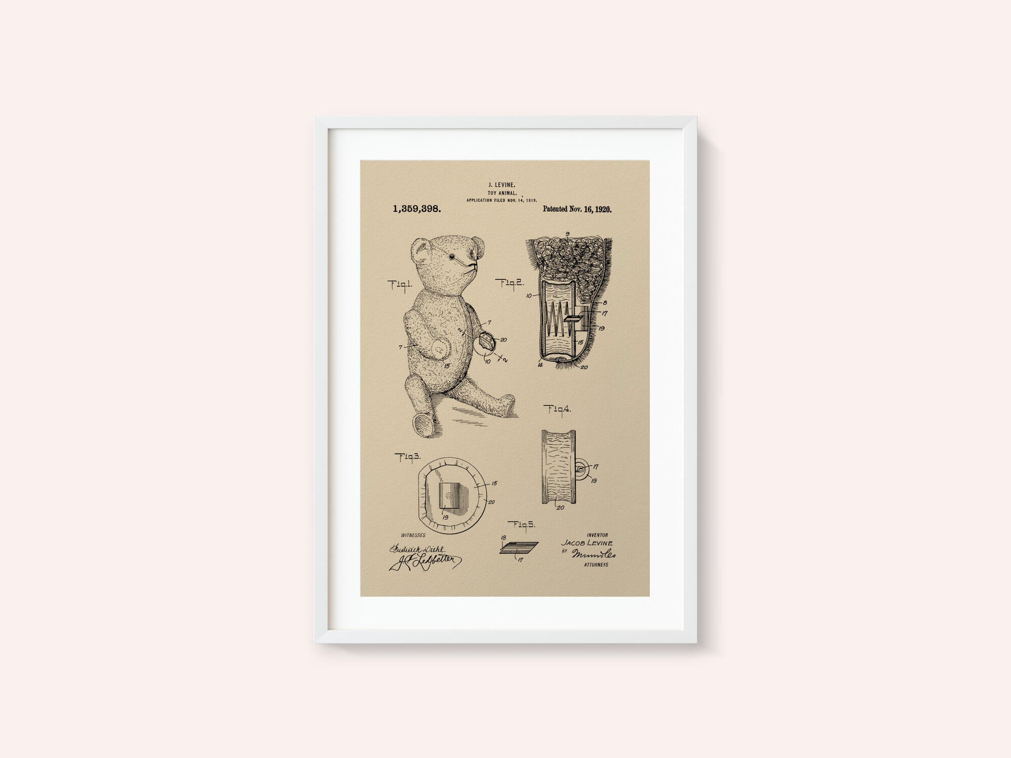 Teddybear Patent 1920