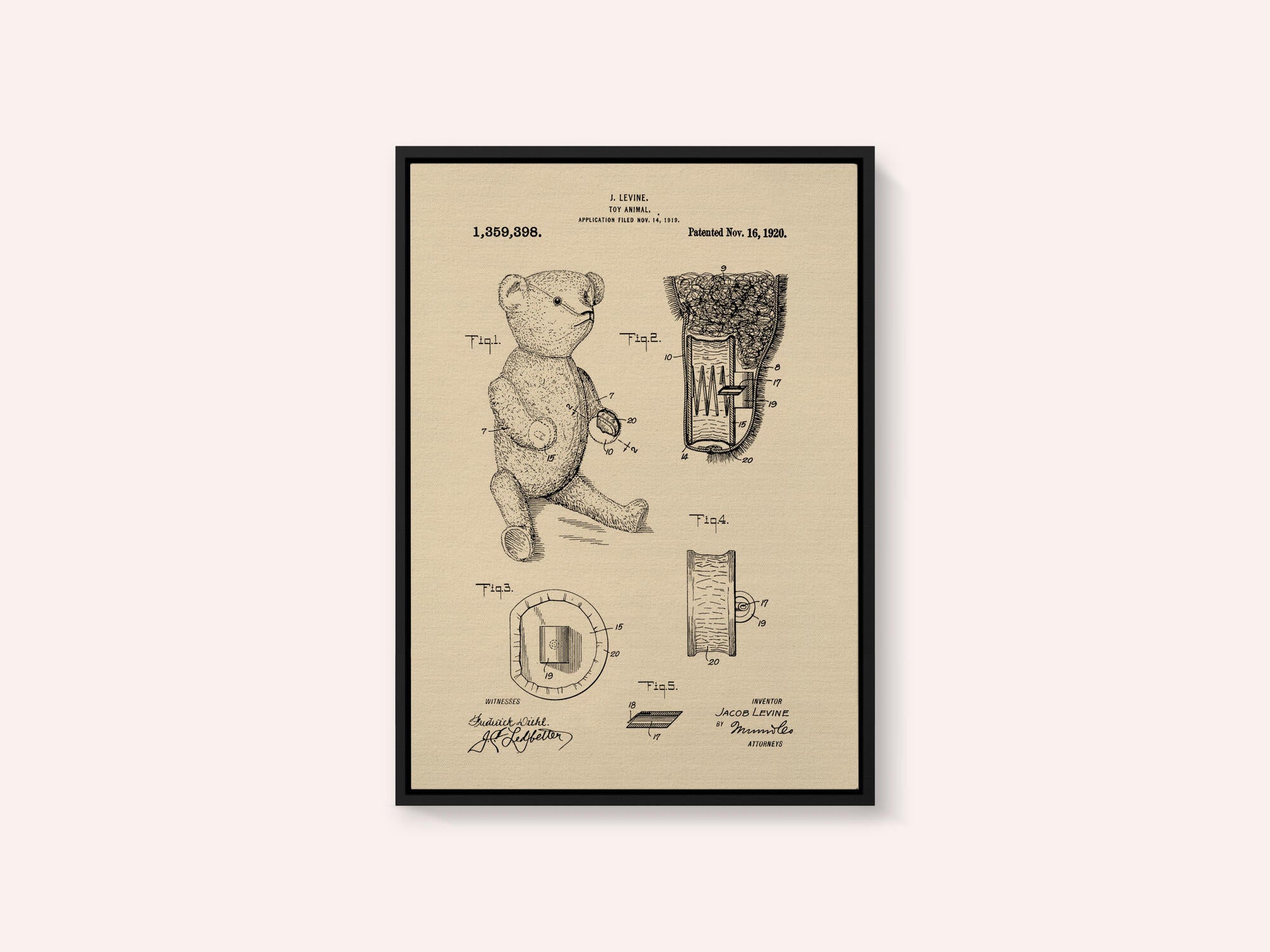 Teddybear Patent 1920