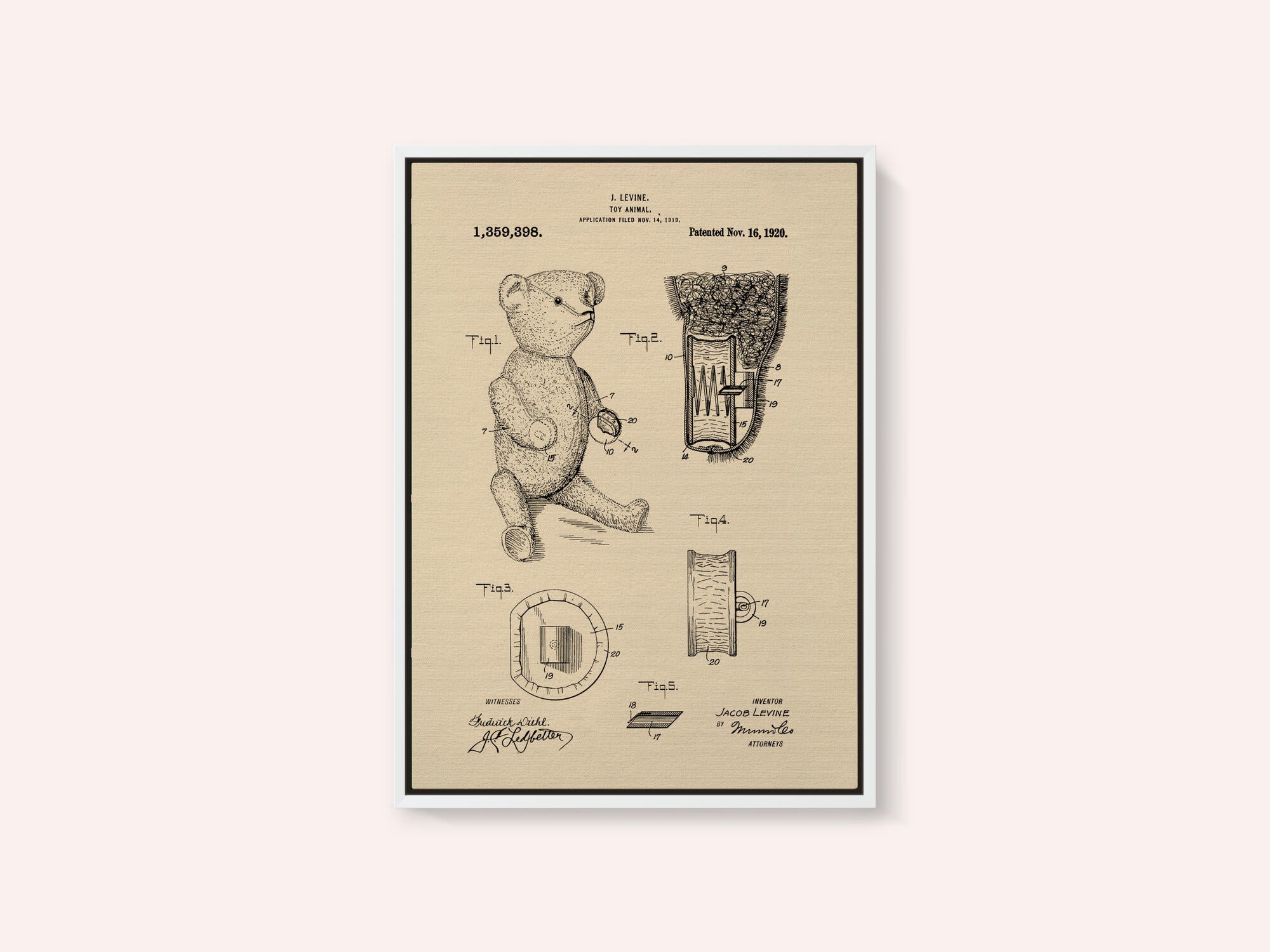 Teddybear Patent 1920