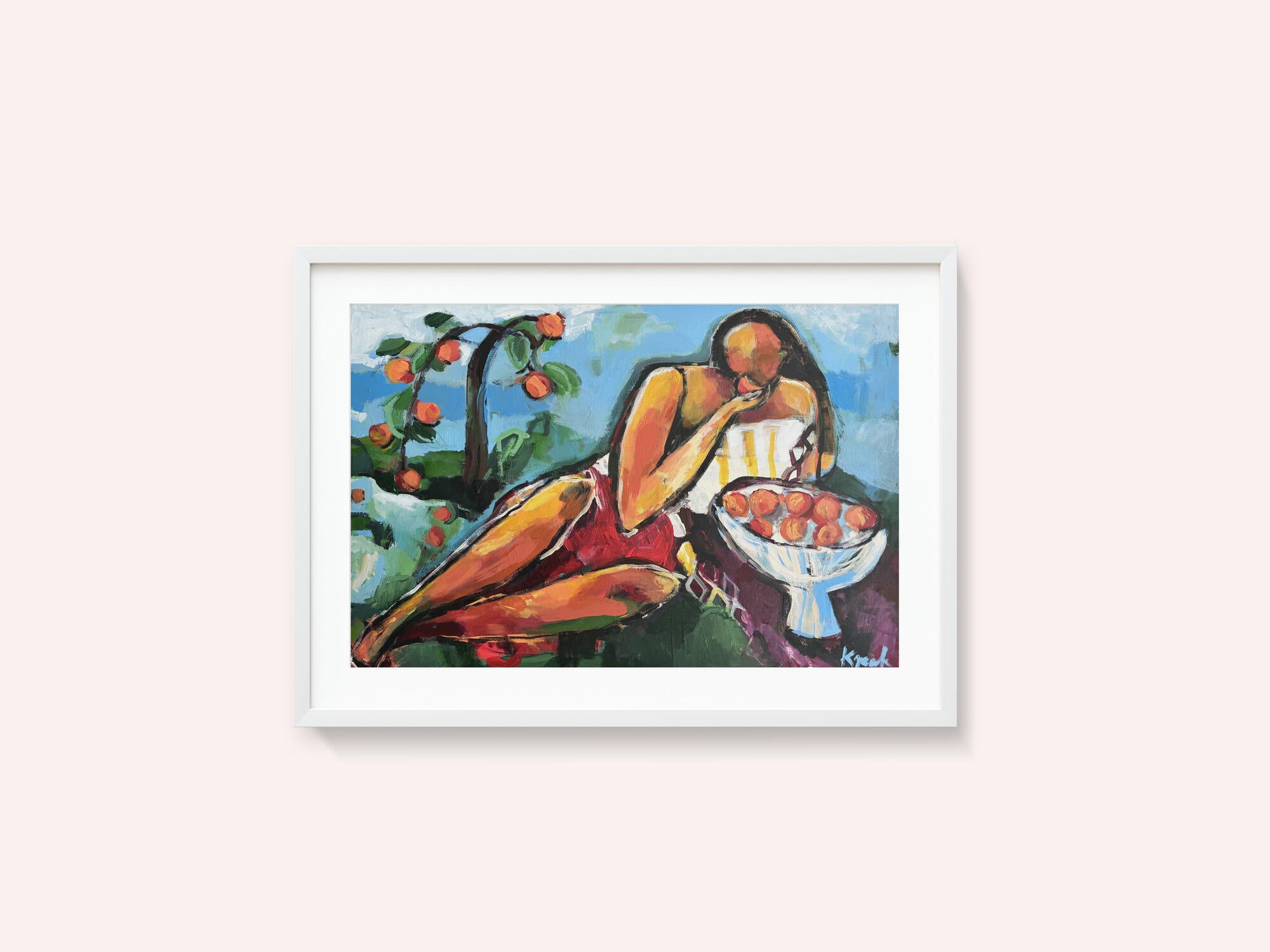 “Woman With Peaches”