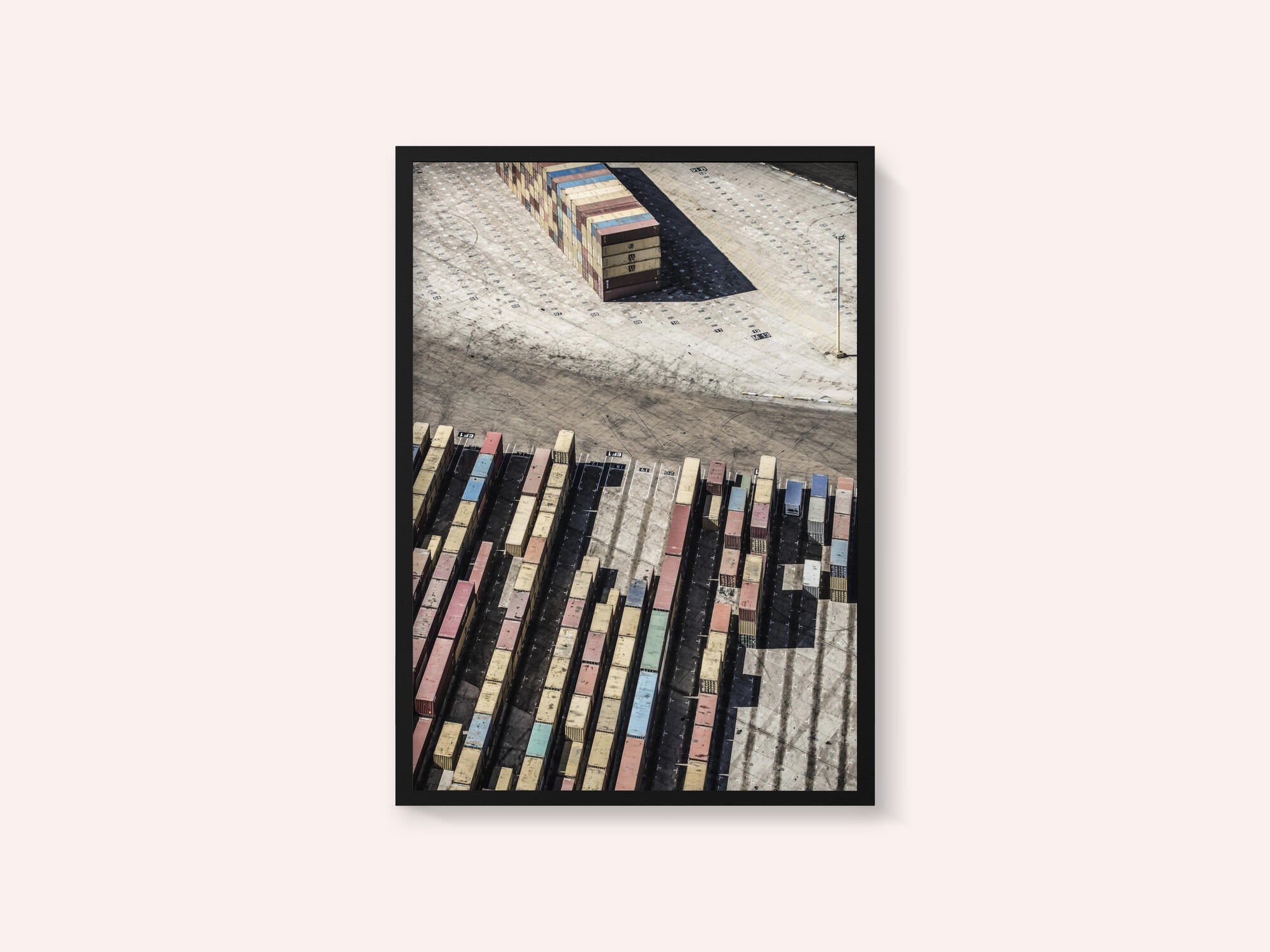 Stacked Shipping Containers