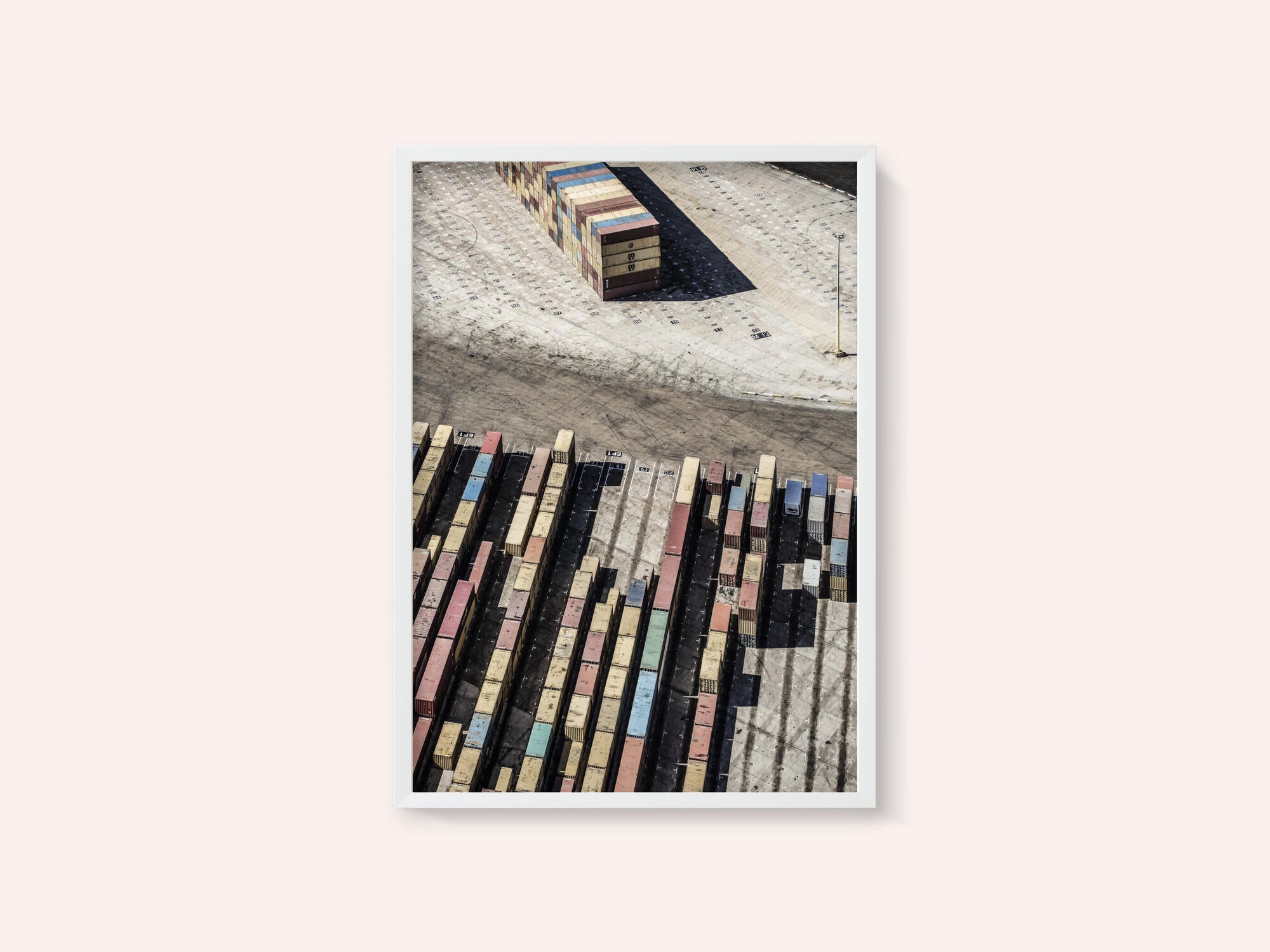 Stacked Shipping Containers