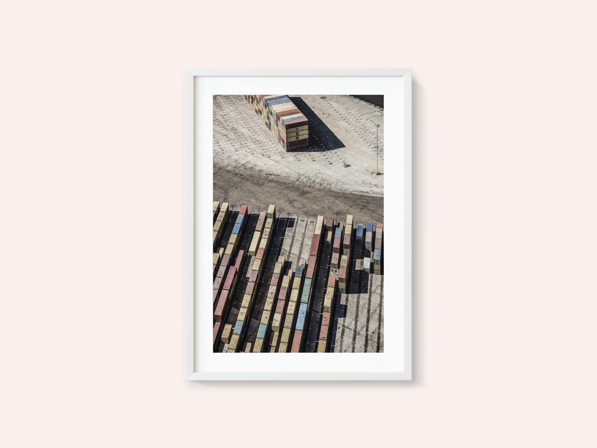 Stacked Shipping Containers
