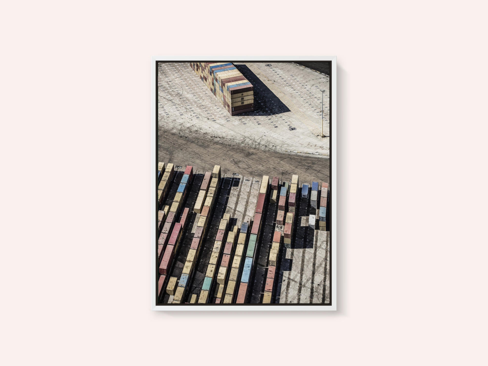 Stacked Shipping Containers