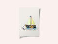 Whimsical Toy Sailboat