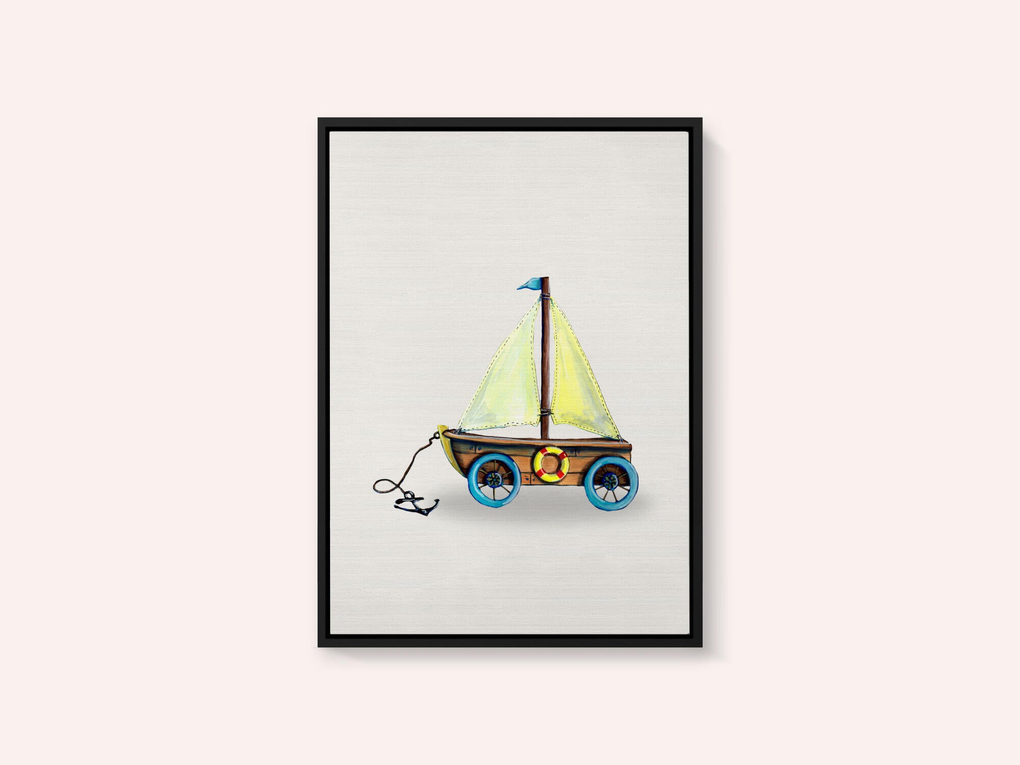 Whimsical Toy Sailboat