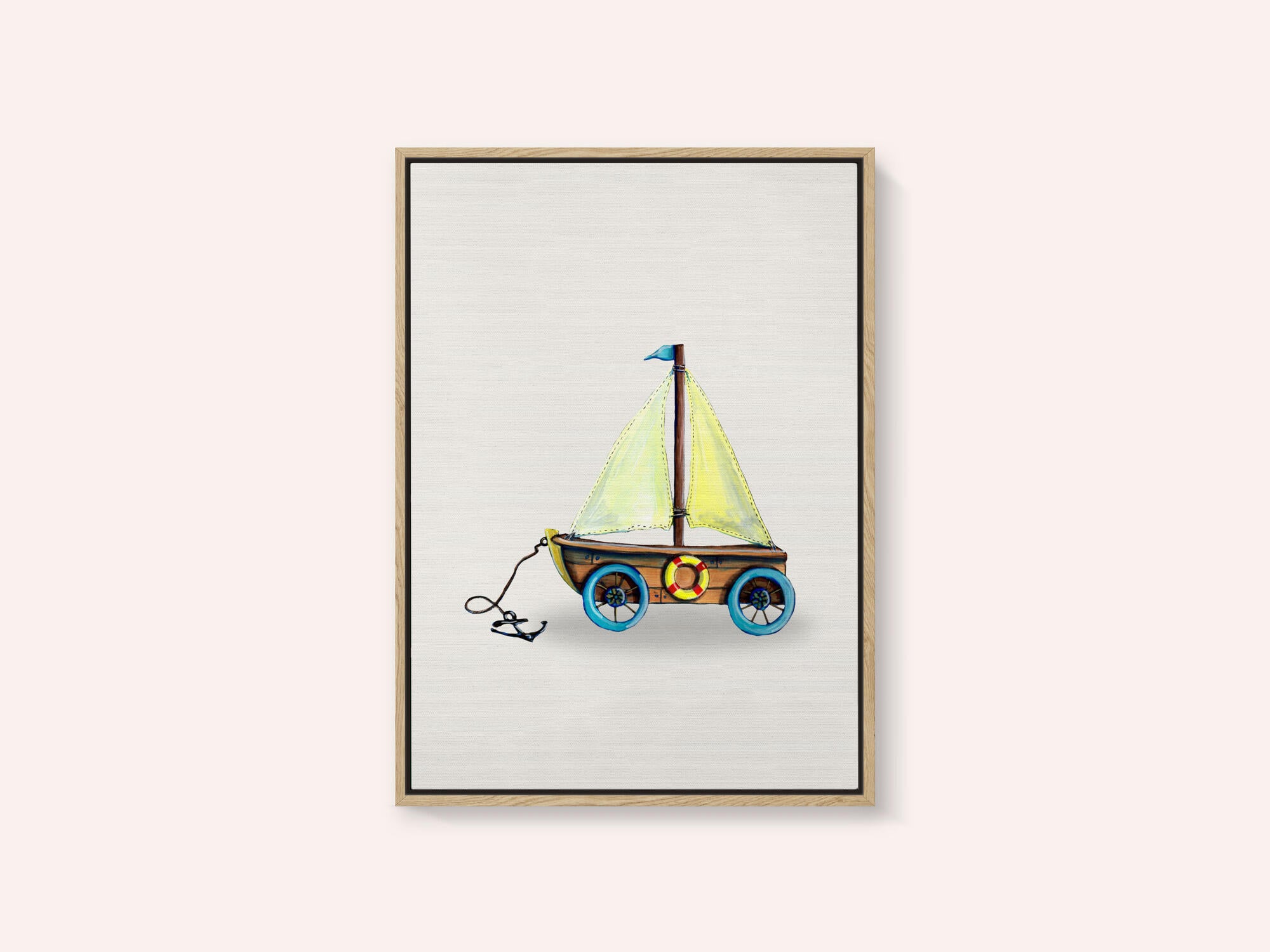 Whimsical Toy Sailboat