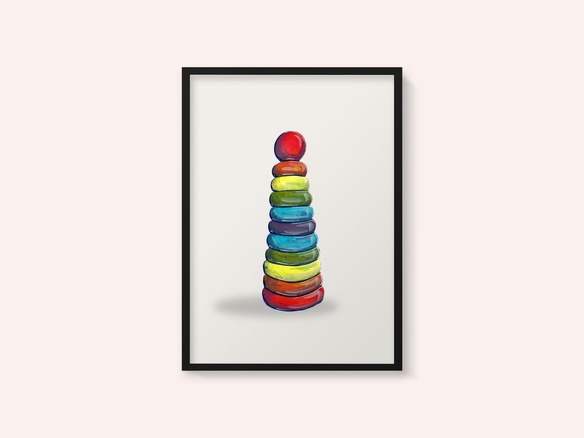 Colorful Stacking Rings