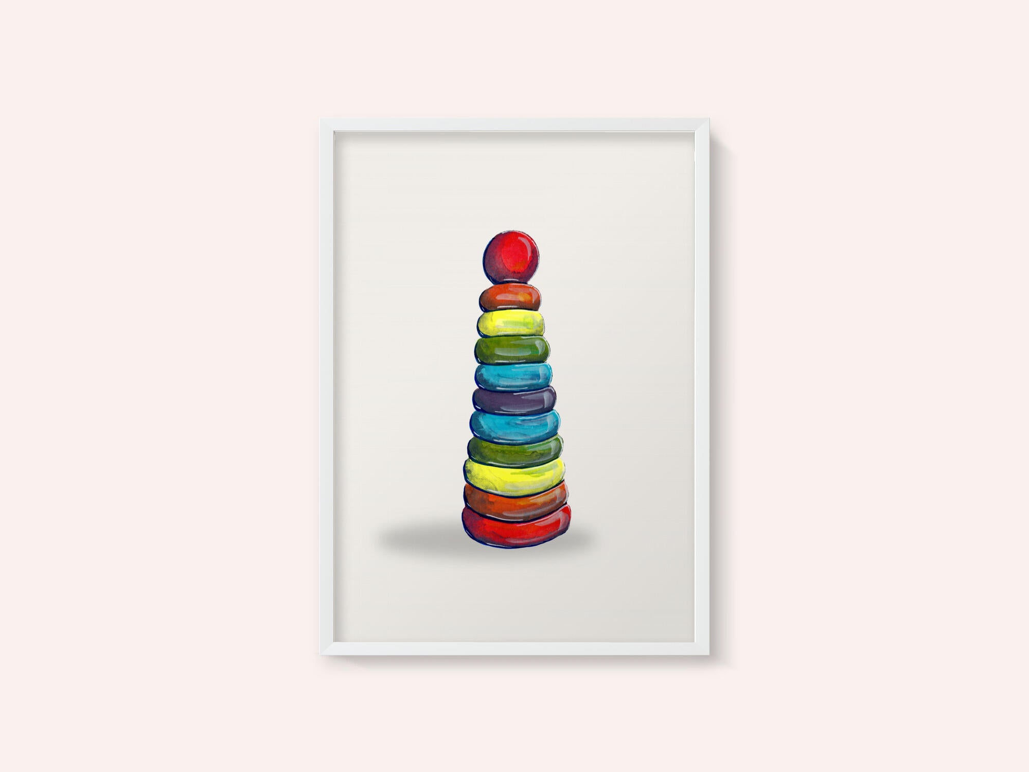 Colorful Stacking Rings
