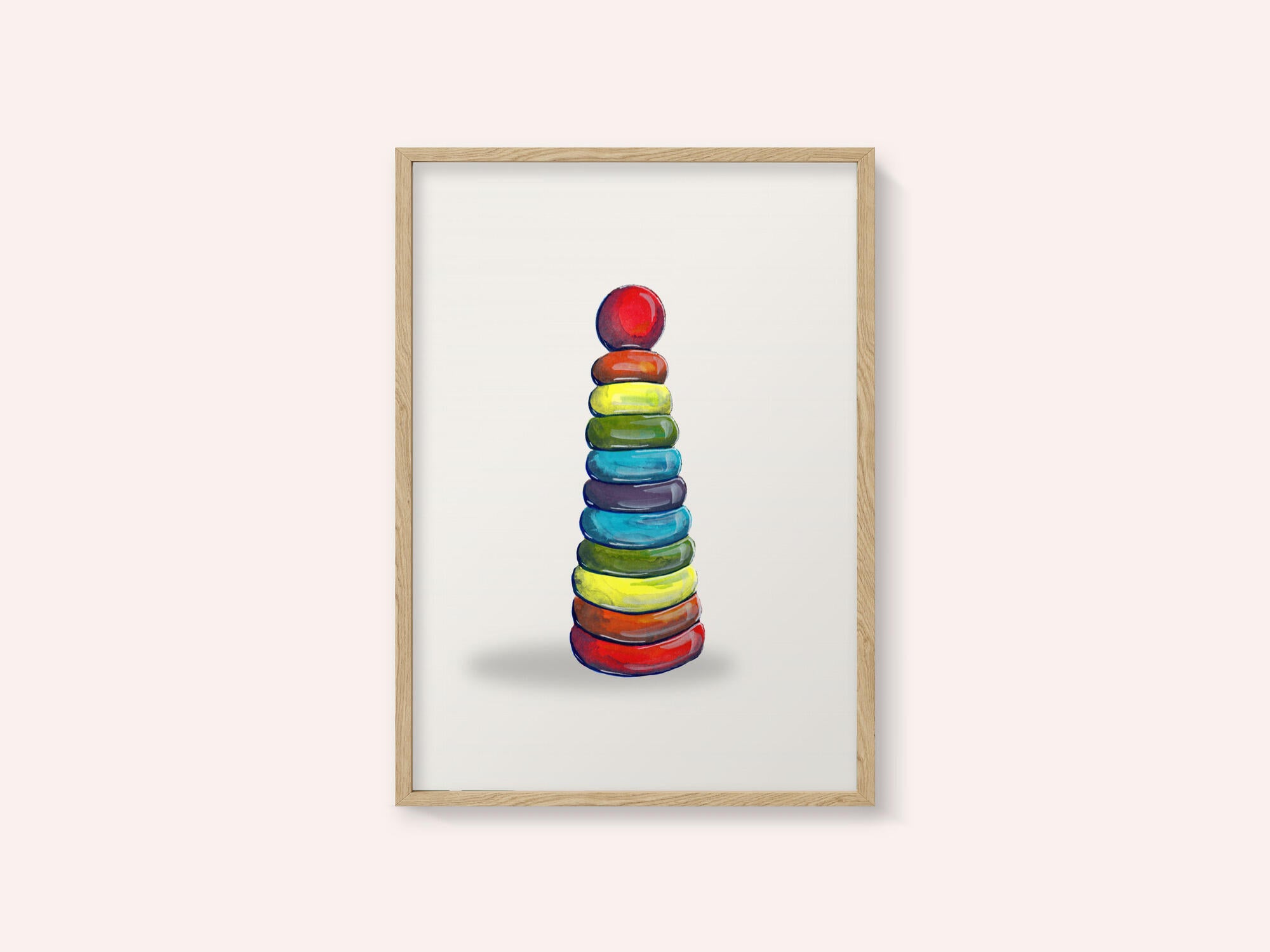 Colorful Stacking Rings