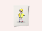 Baby Doll In Rain Jacket Retro Toy By Renee Machan