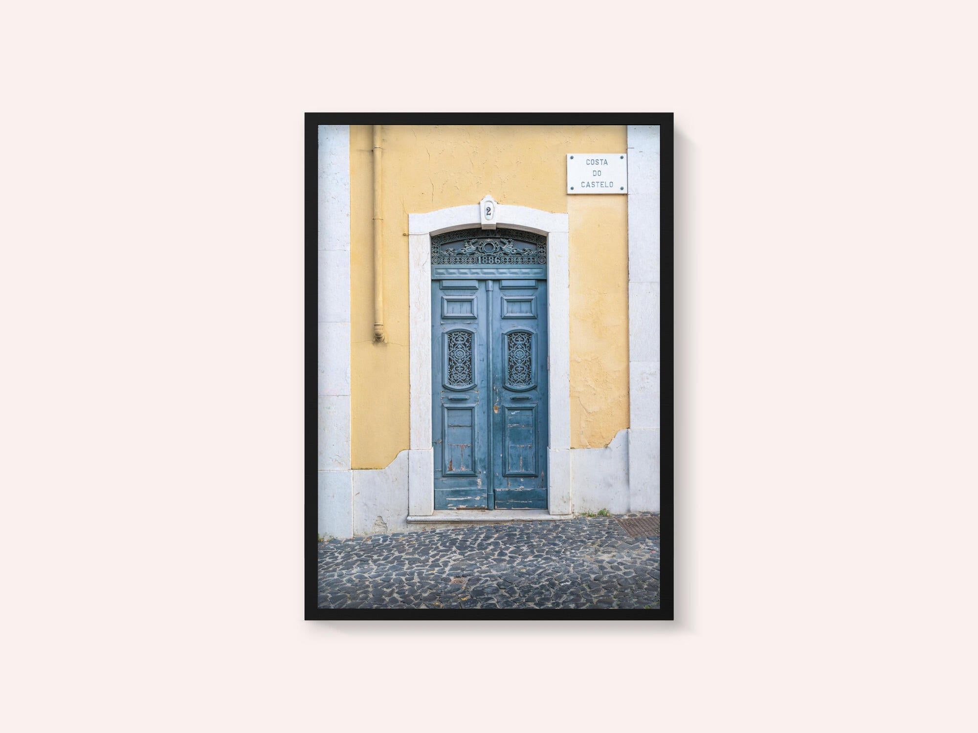 The blue door nr. 2 in Lisbon, Portugal - street and travel photography