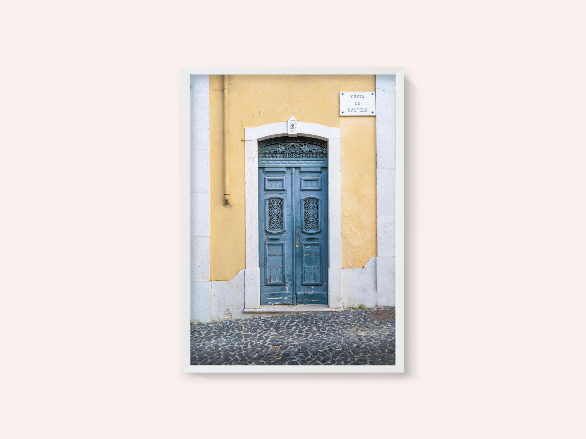 The blue door nr. 2 in Lisbon, Portugal - street and travel photography