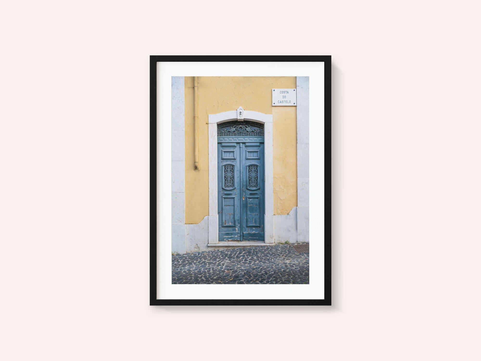 The blue door nr. 2 in Lisbon, Portugal - street and travel photography