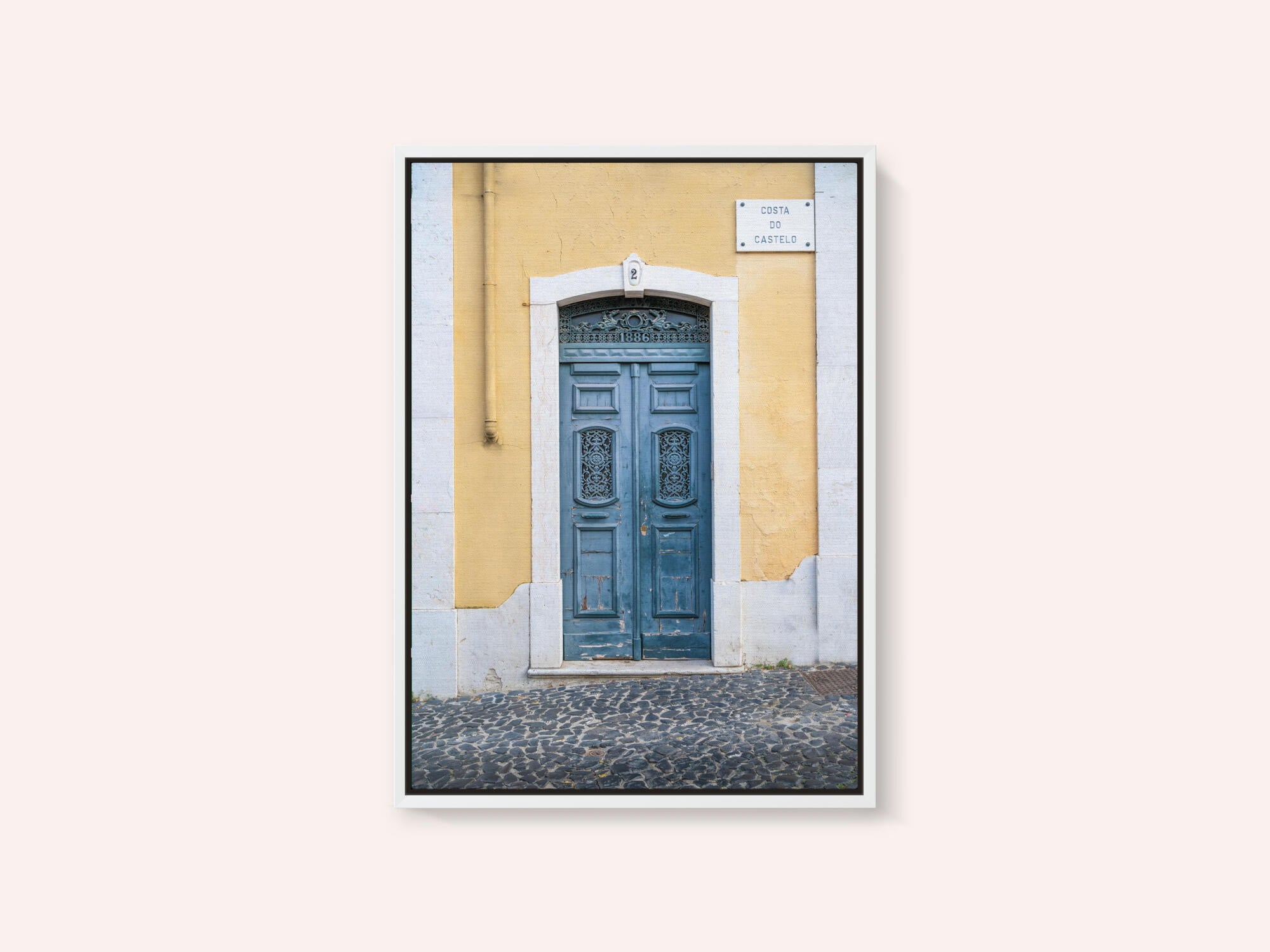The blue door nr. 2 in Lisbon, Portugal - street and travel photography