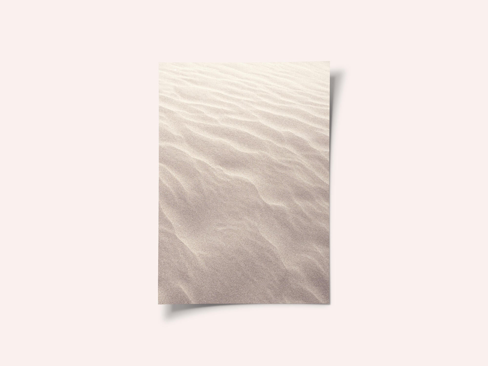 Neutral  colors sand pattern on the beach - nature and travel photography
