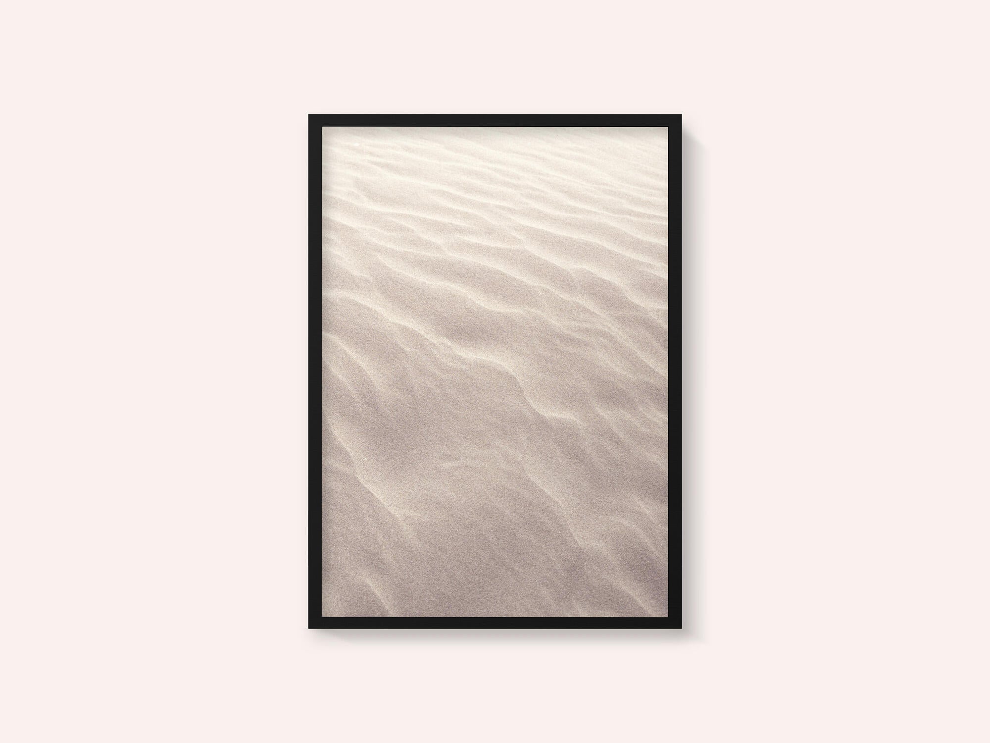 Neutral  colors sand pattern on the beach - nature and travel photography