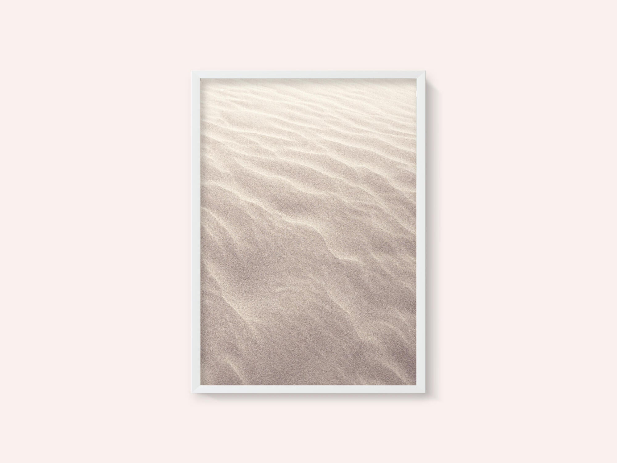 Neutral  colors sand pattern on the beach - nature and travel photography