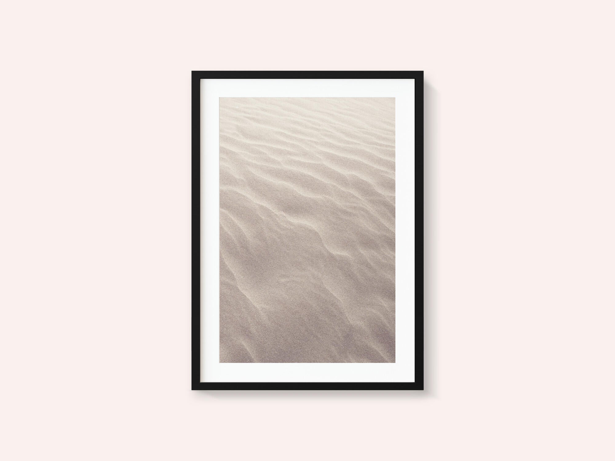 Neutral  colors sand pattern on the beach - nature and travel photography