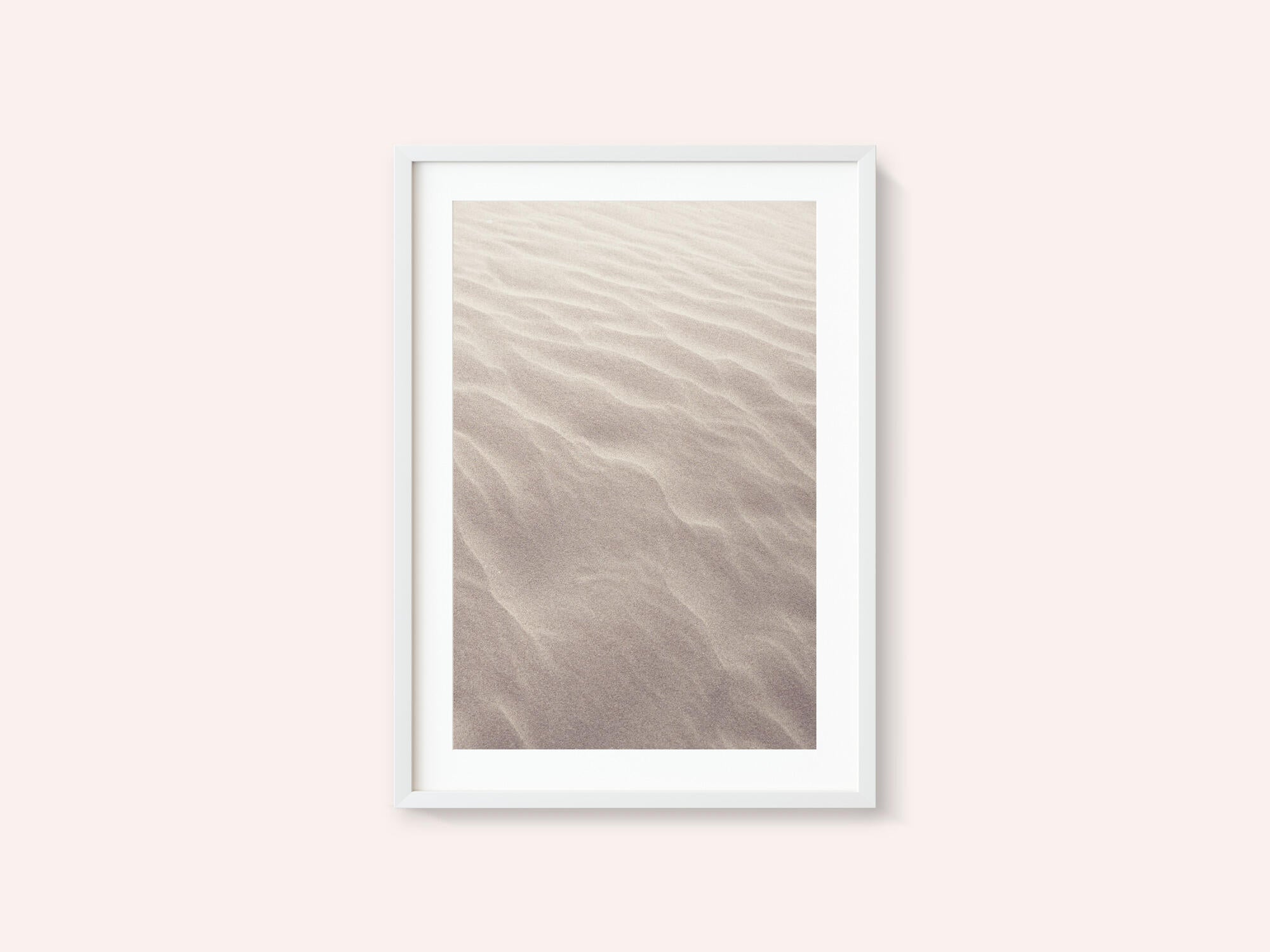 Neutral  colors sand pattern on the beach - nature and travel photography