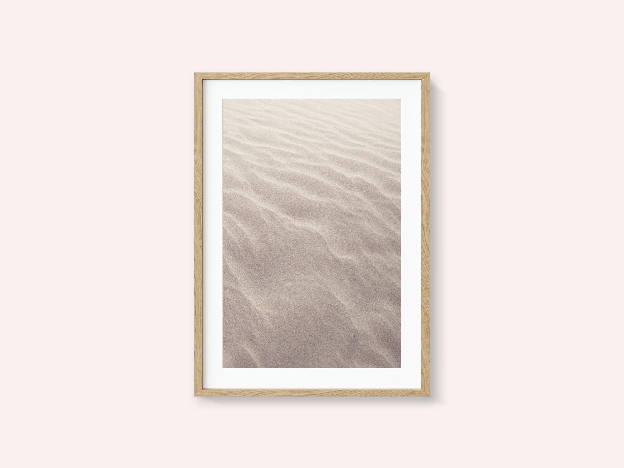 Neutral  colors sand pattern on the beach - nature and travel photography