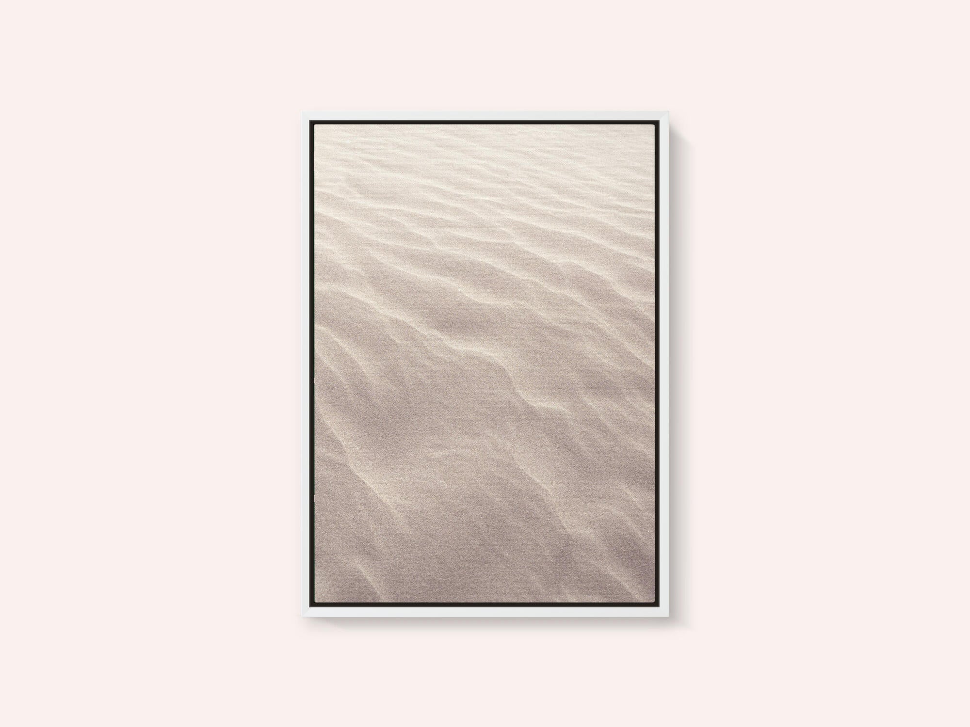 Neutral  colors sand pattern on the beach - nature and travel photography