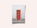 The red door nr 7 in Ericeira, Portugal - summer street and travel photography