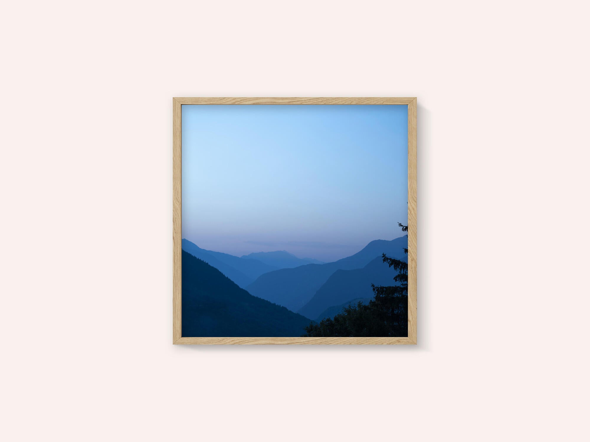 Sunrise in the french alps near Courchevel - summer gradient nature and travel photography