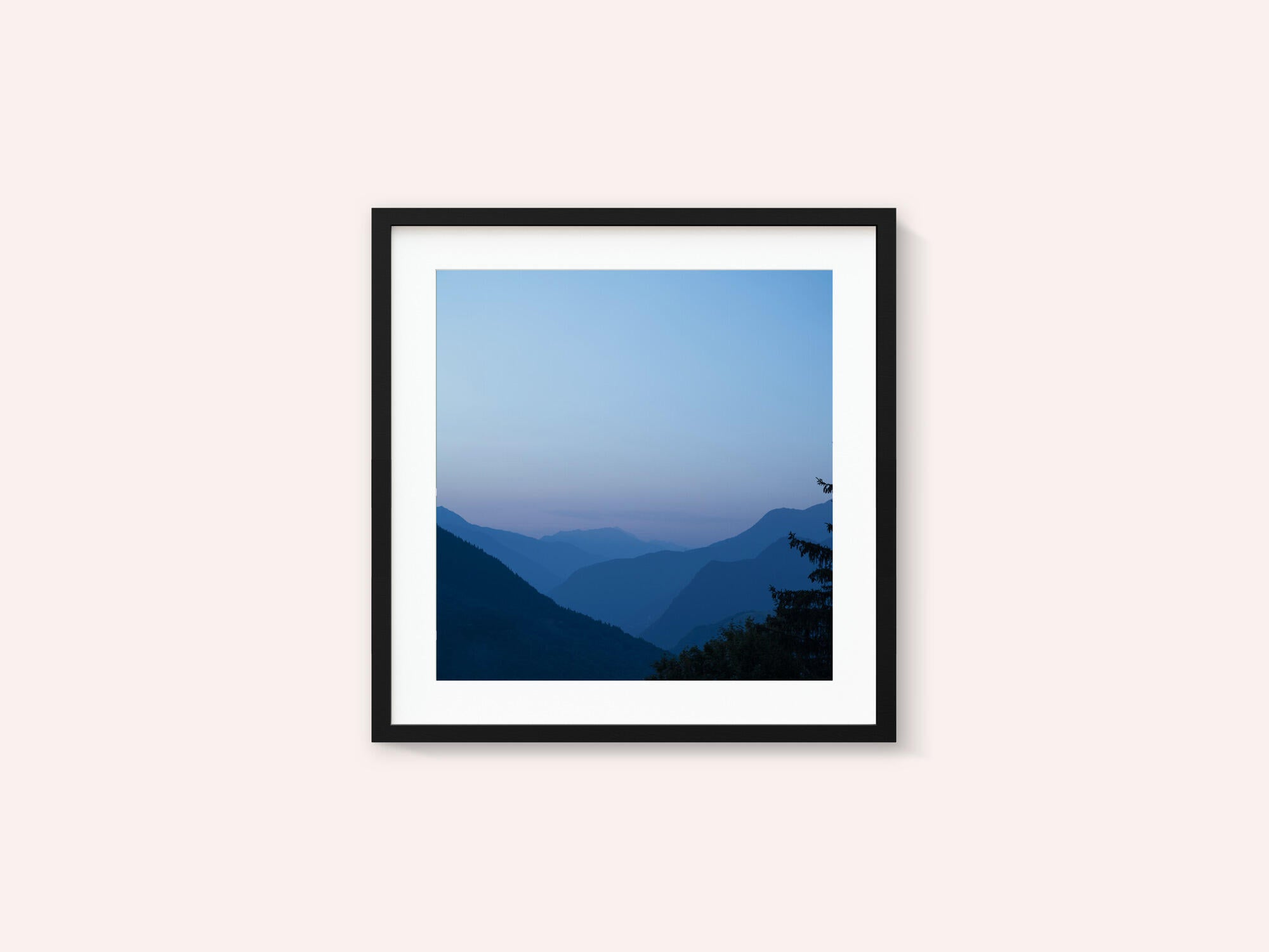 Sunrise in the french alps near Courchevel - summer gradient nature and travel photography